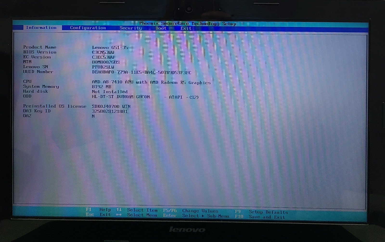 Lenovo G51 35 80M8 Laptop AMD A8-7410 8GB Ram NO HD/OS (FL)