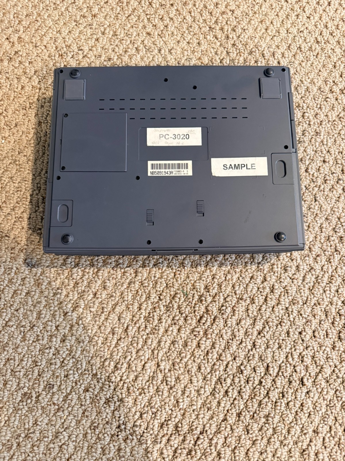 Vintage Sharp PC 3020 Notebook computer Sample one of a kind