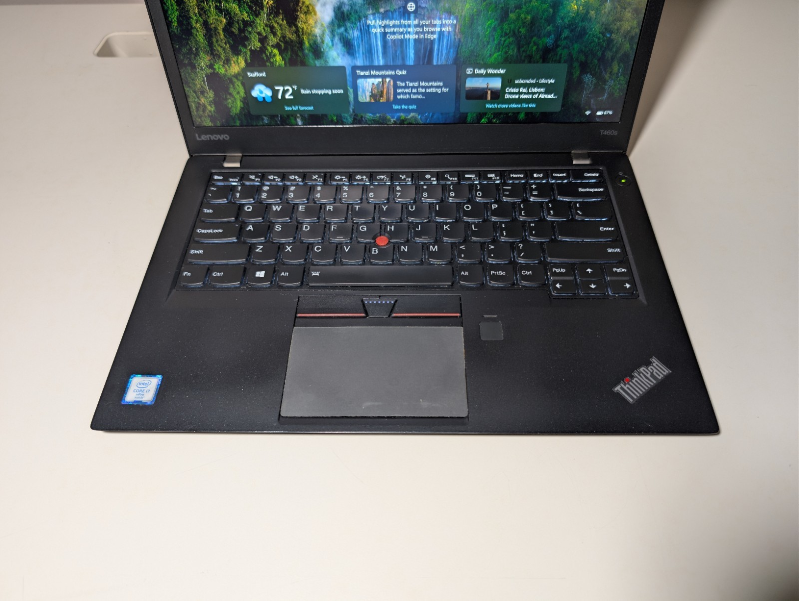 Lenovo ThinkPad T460s TouchScreen | i7 6th 12GB 256GB SSD | Backlit Win 11 Pro