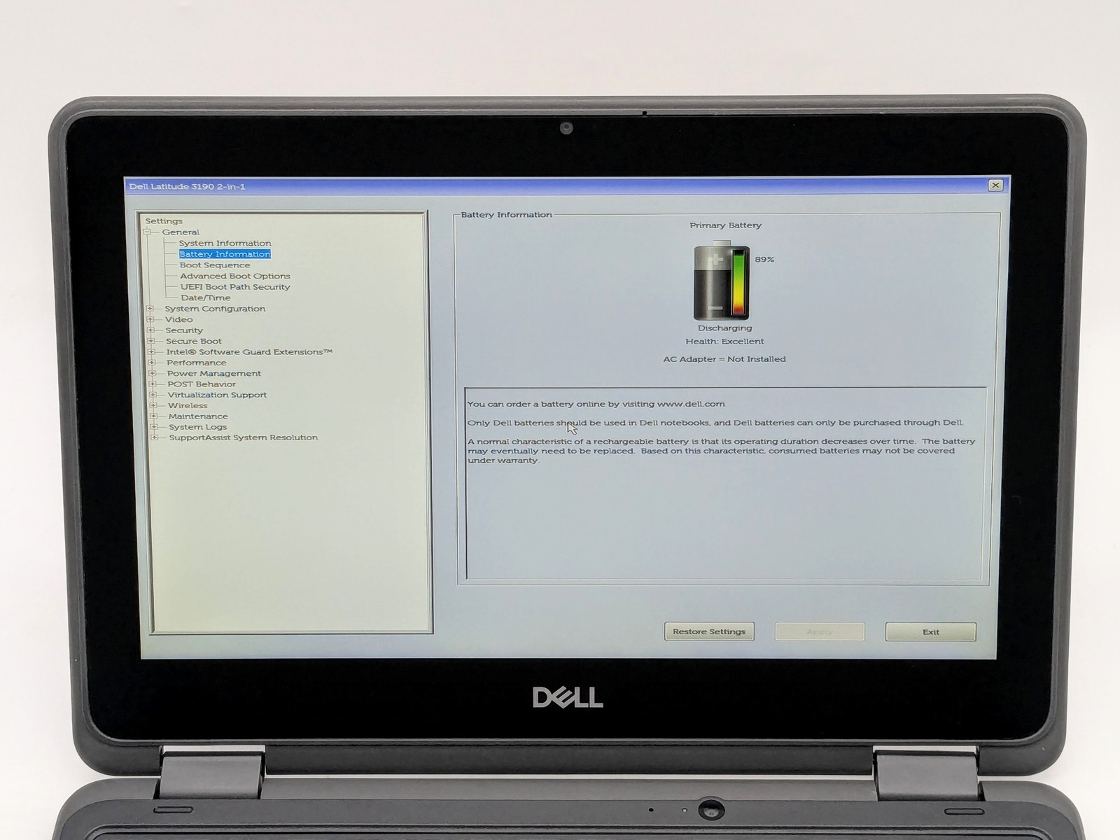 Dell Latitude 3190 2-in-1 11″ HD Touch PENTIUM SILVER N5000 256GB 4GB W10P