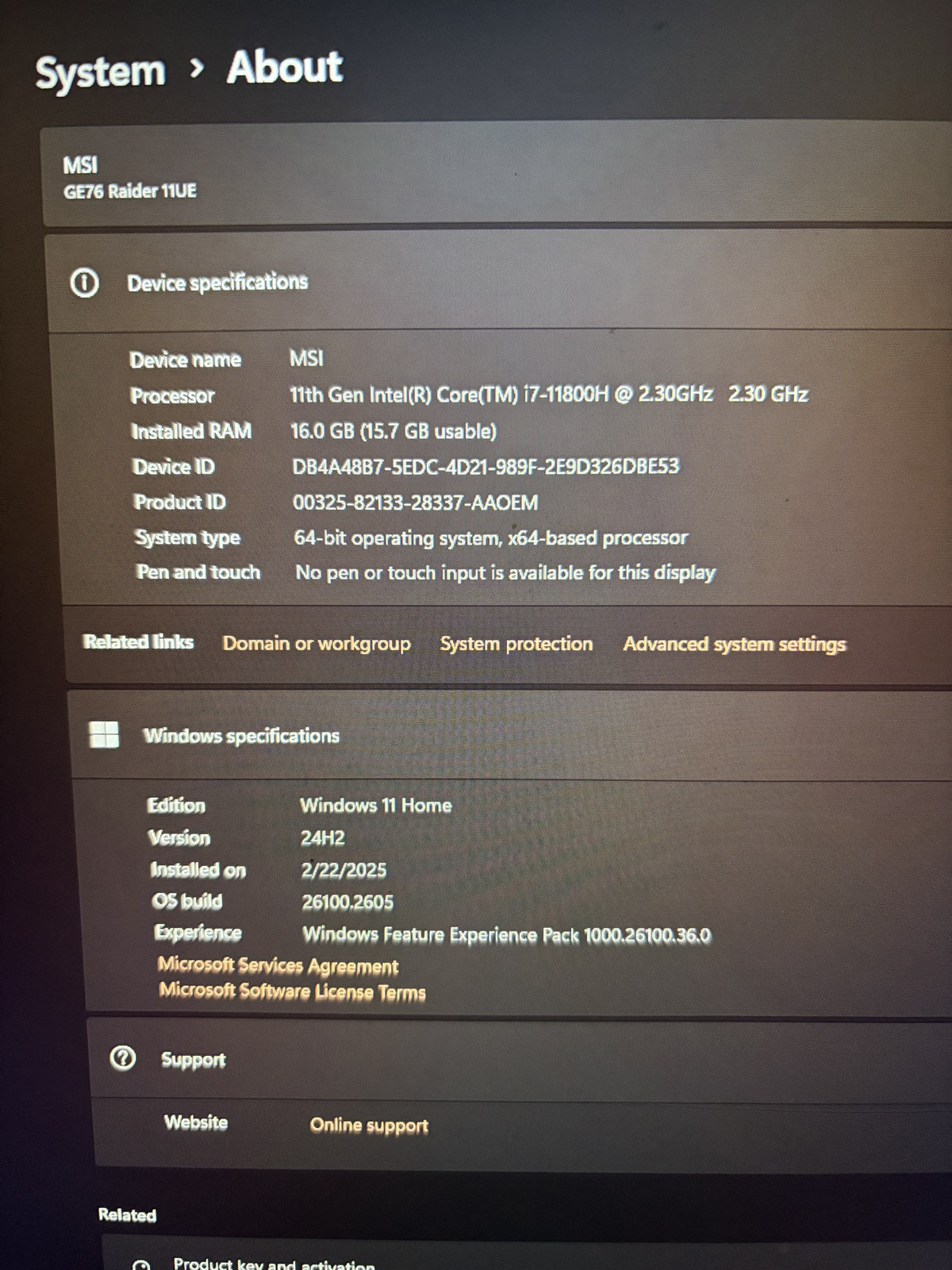 MSI GE76 Raider 11UE-046 17.3″ (1TB SSD, Intel Core i7 11th Gen., 4.60 GHz,…