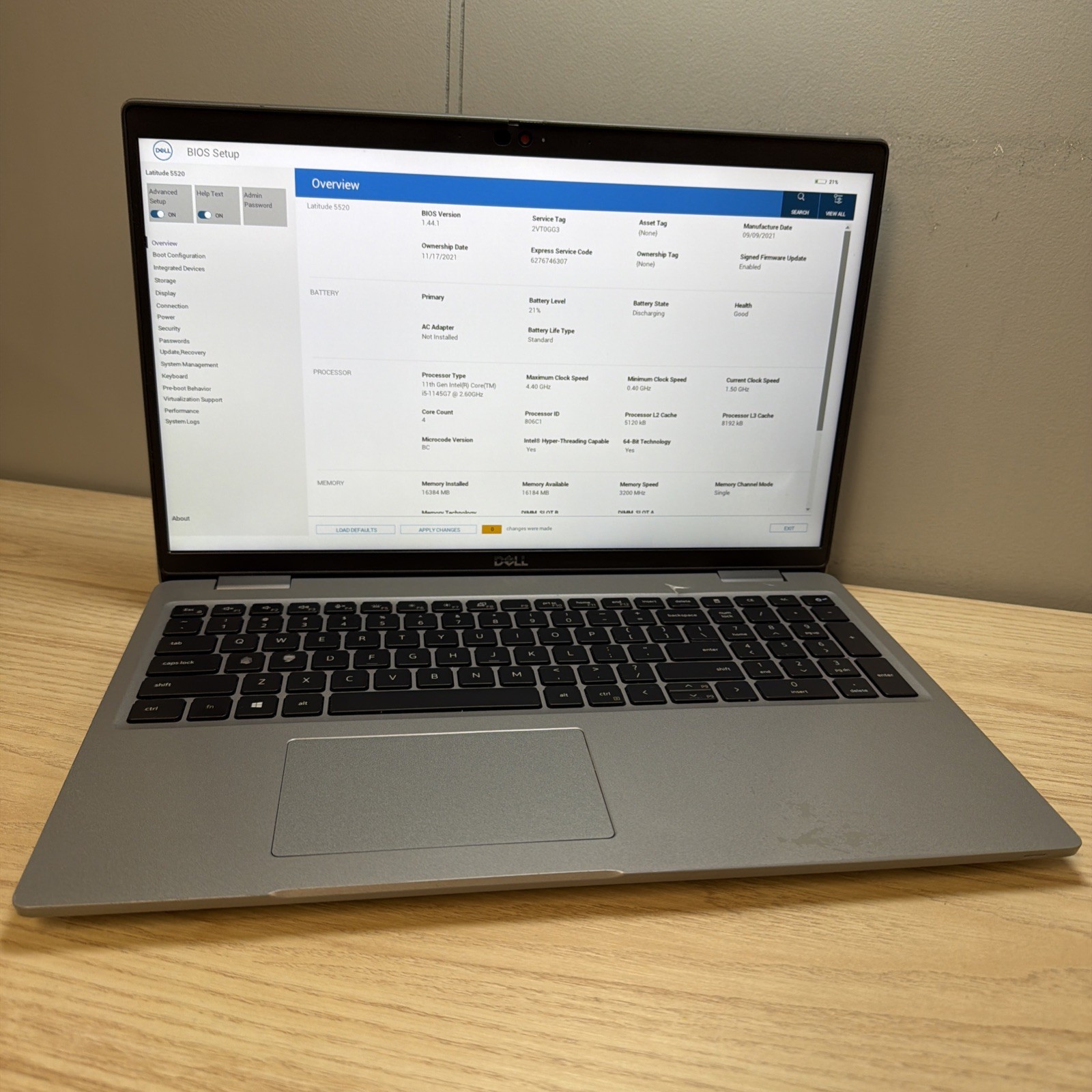 Dell Latitude 5520 i5-1145G7 16GB 512GB SSD 15″ FHD Win11 – Good Cond