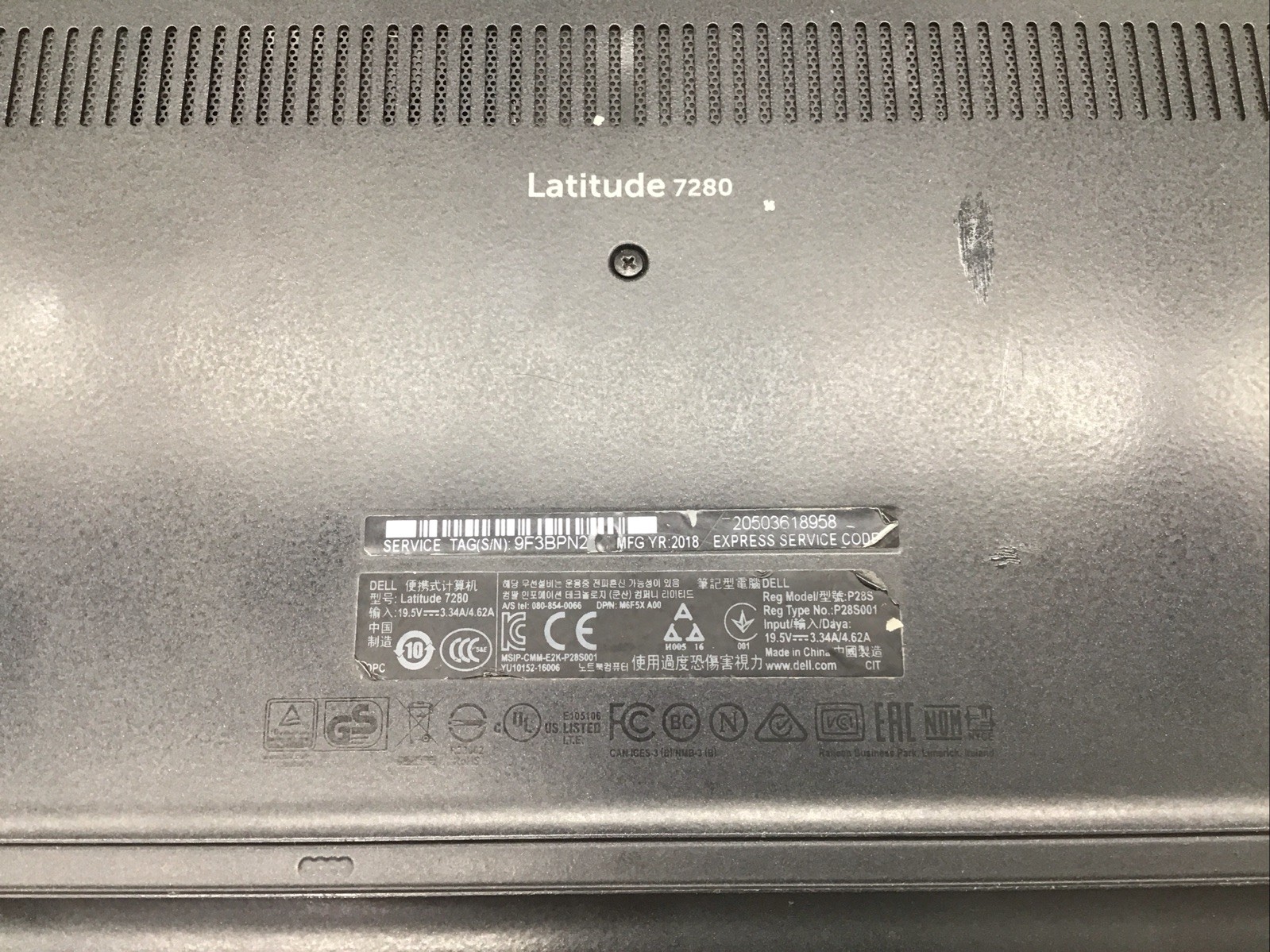 Dell Latitude 7280 12.5″ Laptop i7-7600U 8GB RAM 512GB SSD Windows 11 Pro Used R