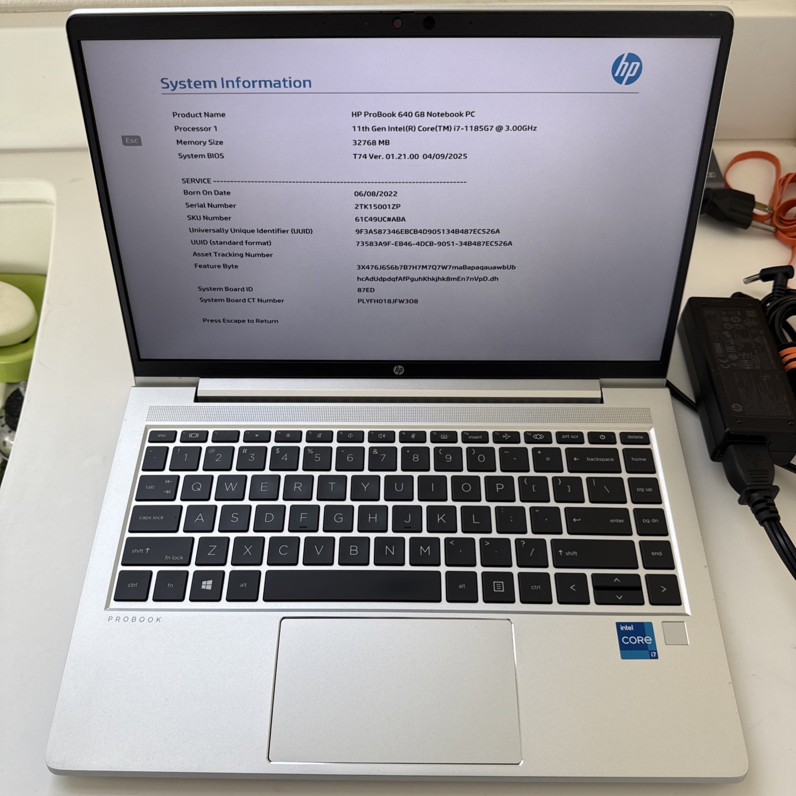 HP ProBook 640 G8 14″ FHD Intel Core i7-1185G7 512GB NVMe SSD 32GB RAM Win 11 Pr