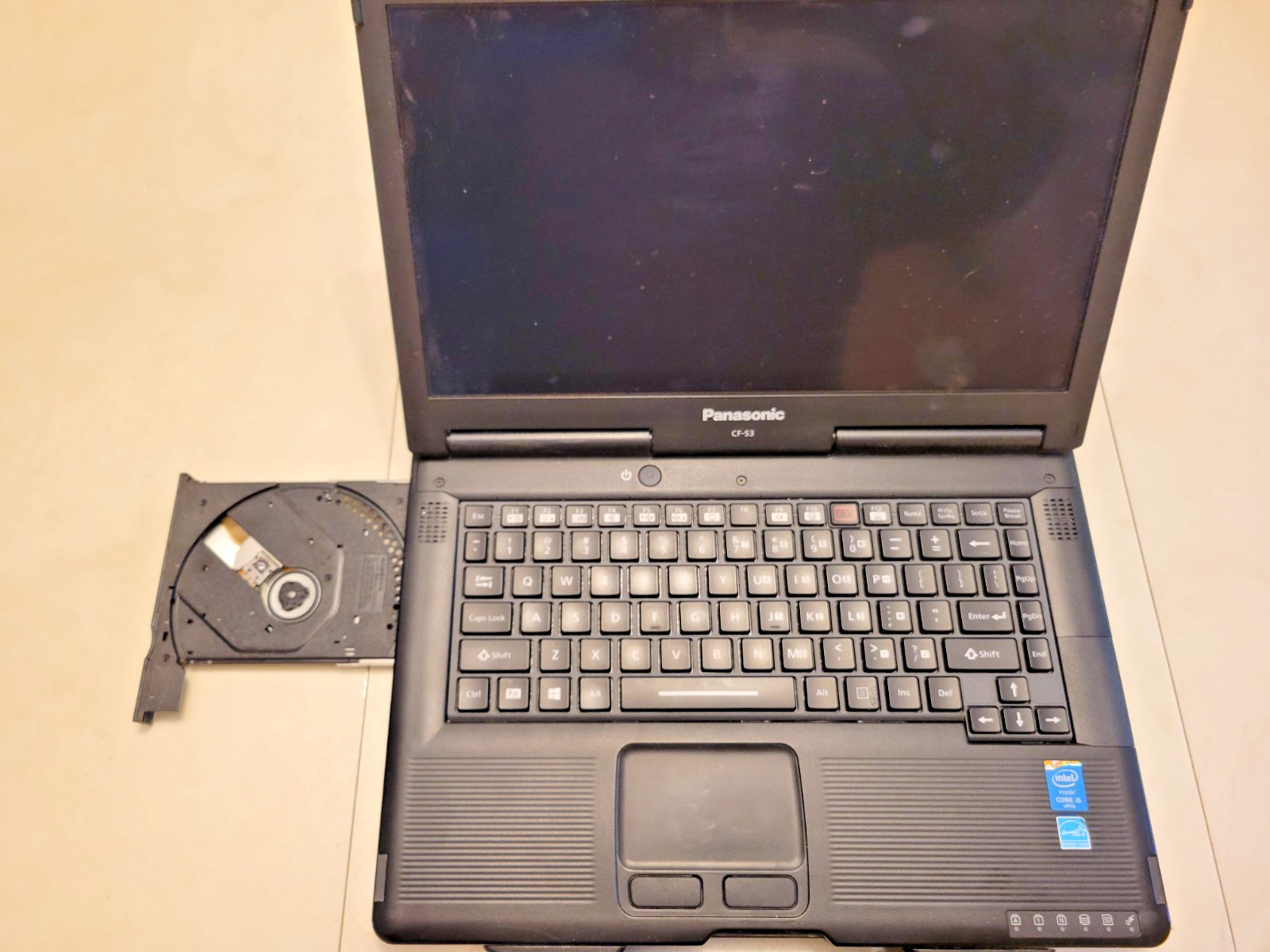 Panasonic Toughbook CF-53 laptop i5-4310U 2.00GHz 8GB Ram 119GB SSD DVD Win 10