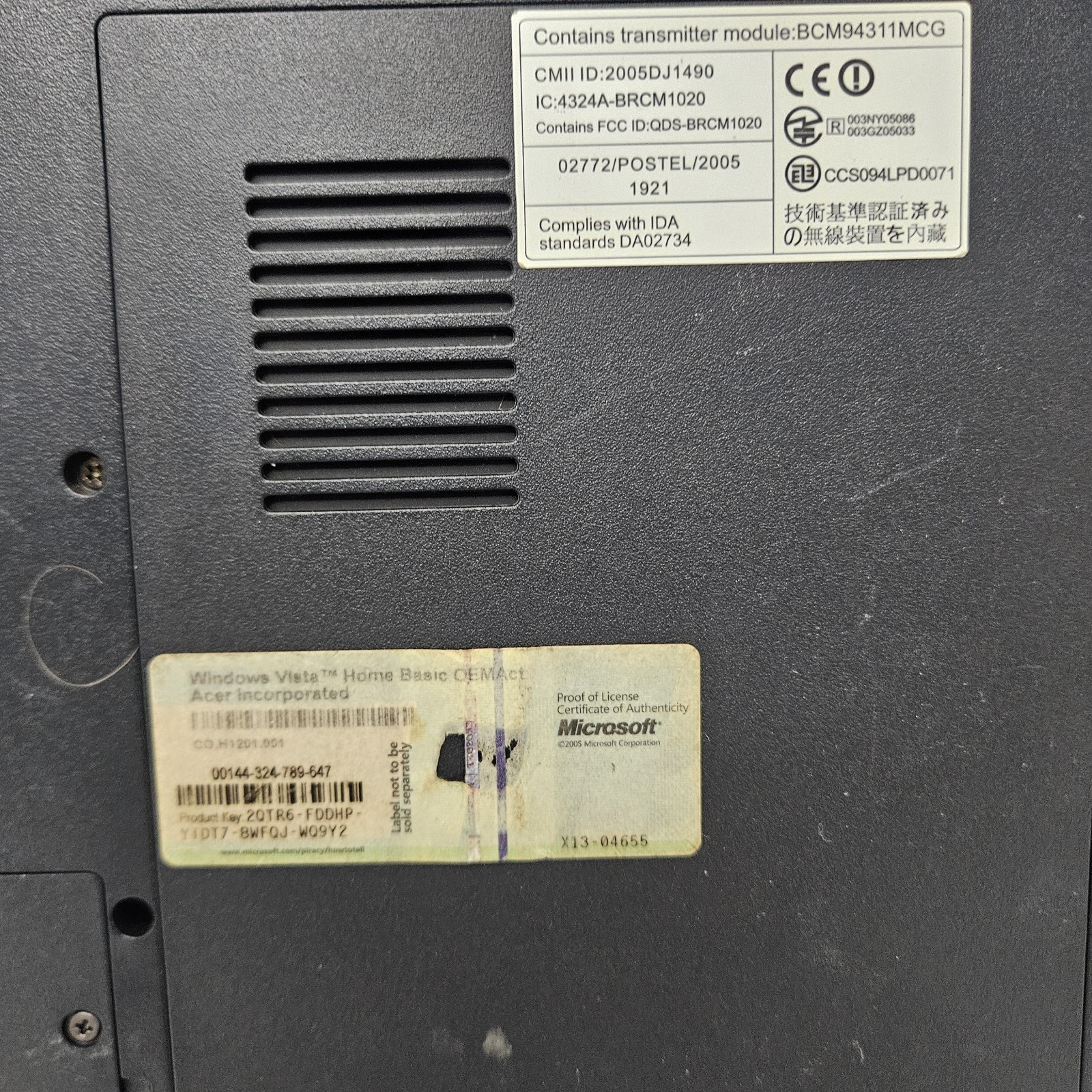 acer aspire 3680 laptop Parts-Only