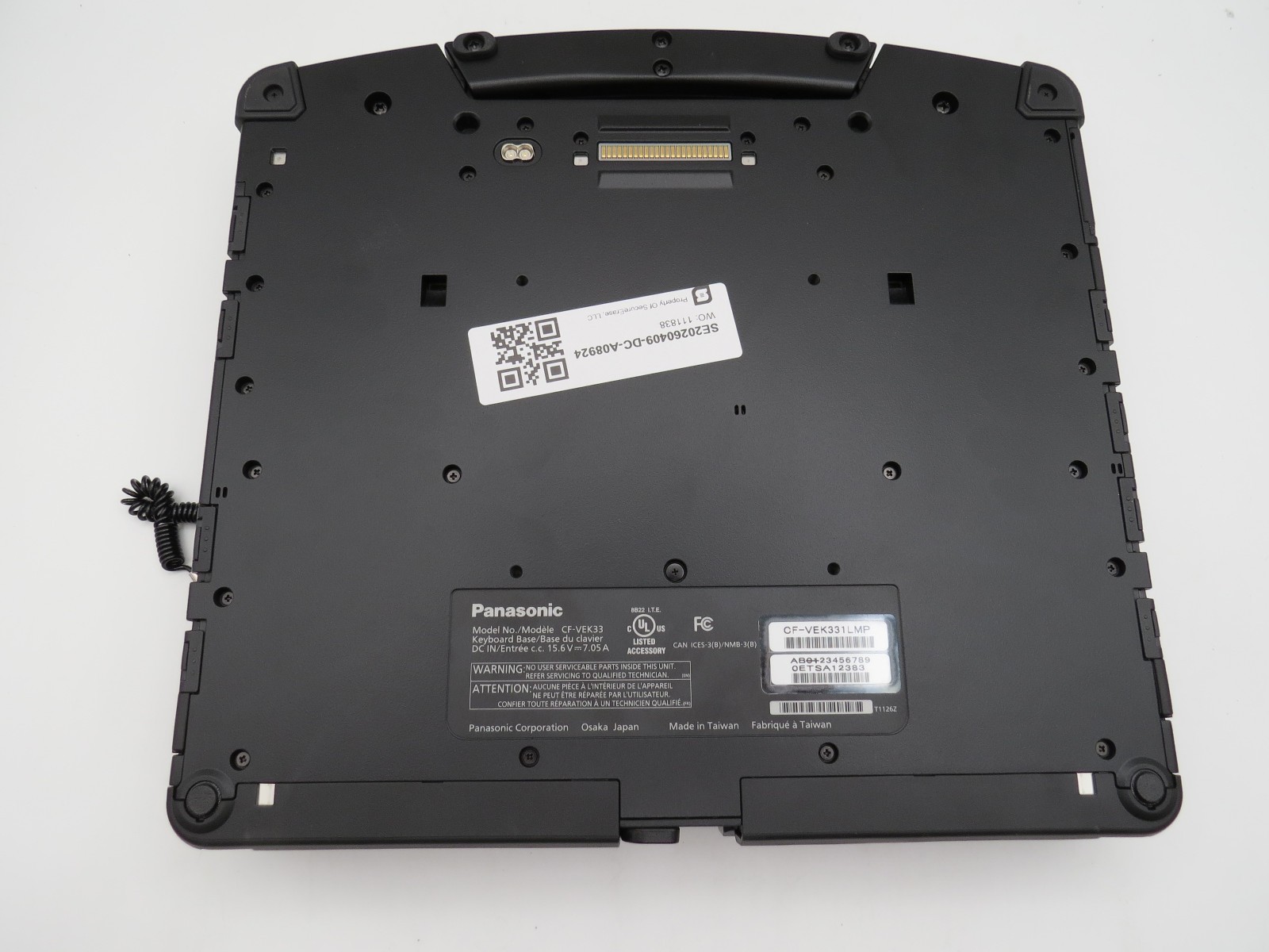 Panasonic CF-33 Toughbook | i7-7600U@2.8 | 16/256GB SSD | 12″ Touch | No OS/AC