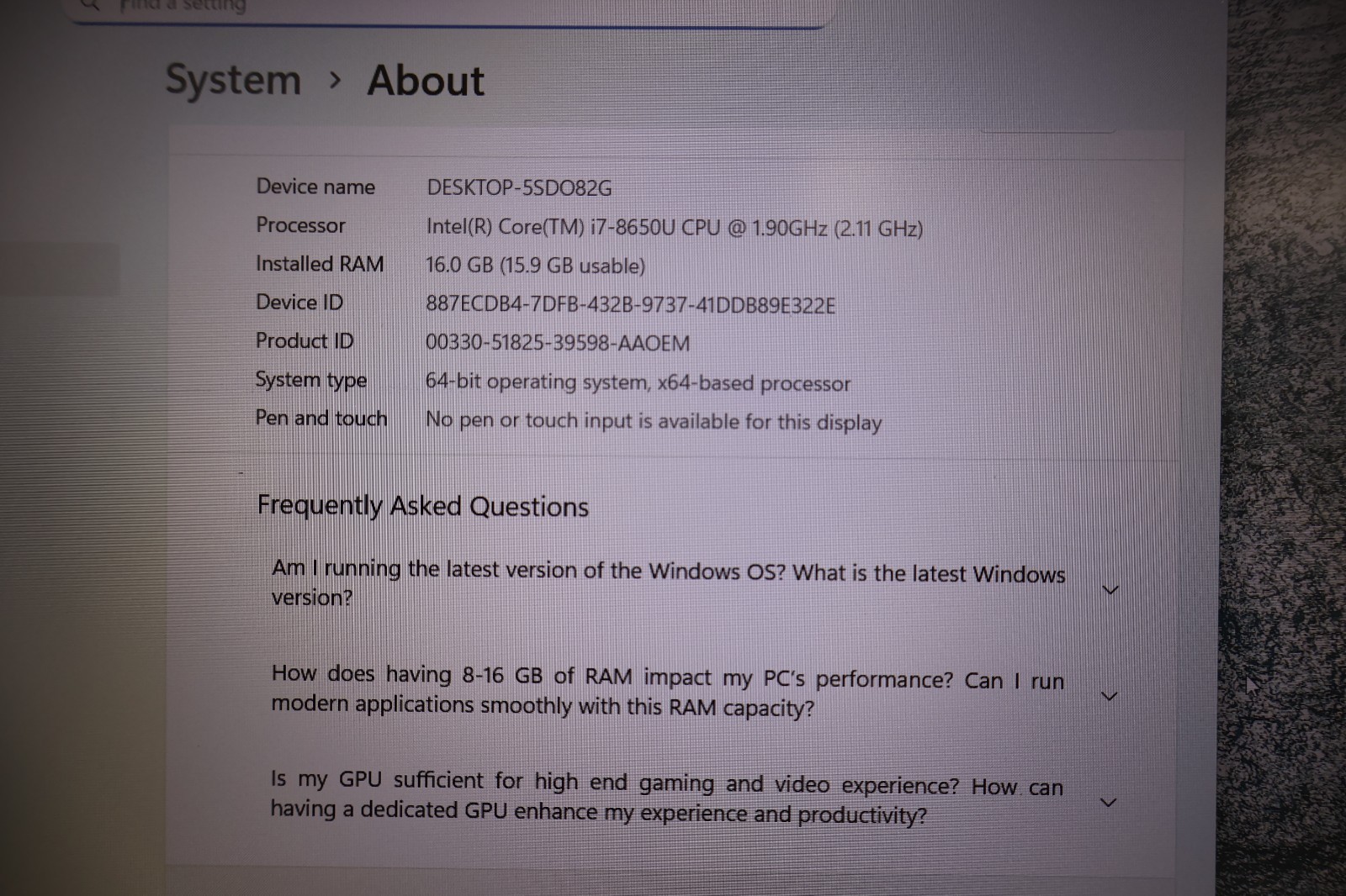 Dell Latitude 5590 15.6″ i7-8650U 1.90GHz 16GB 500GB HDD Win 11 Pro Laptop READ!