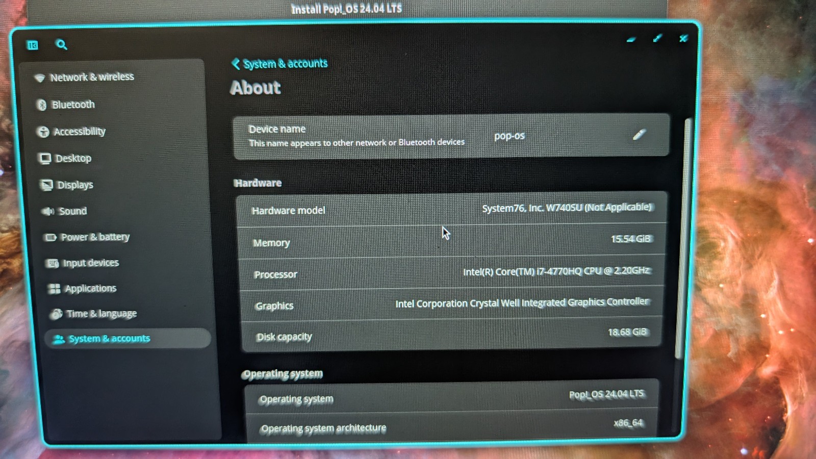 System76 Galago Ultra Pro 14″ laptop 1TB SSD, 16GB RAM & i7-4770HQ 2.2GHz