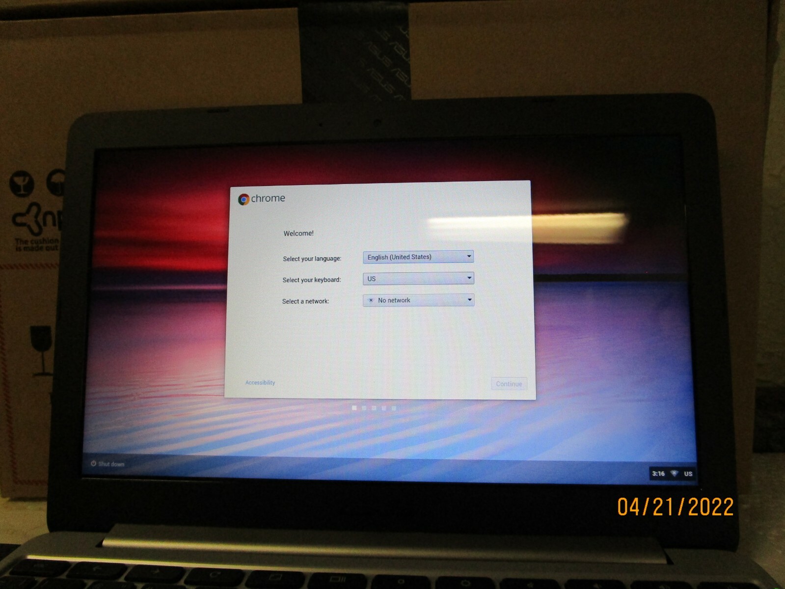 Asus C201P Chromebook – New Opened Box – BAD BATTERY