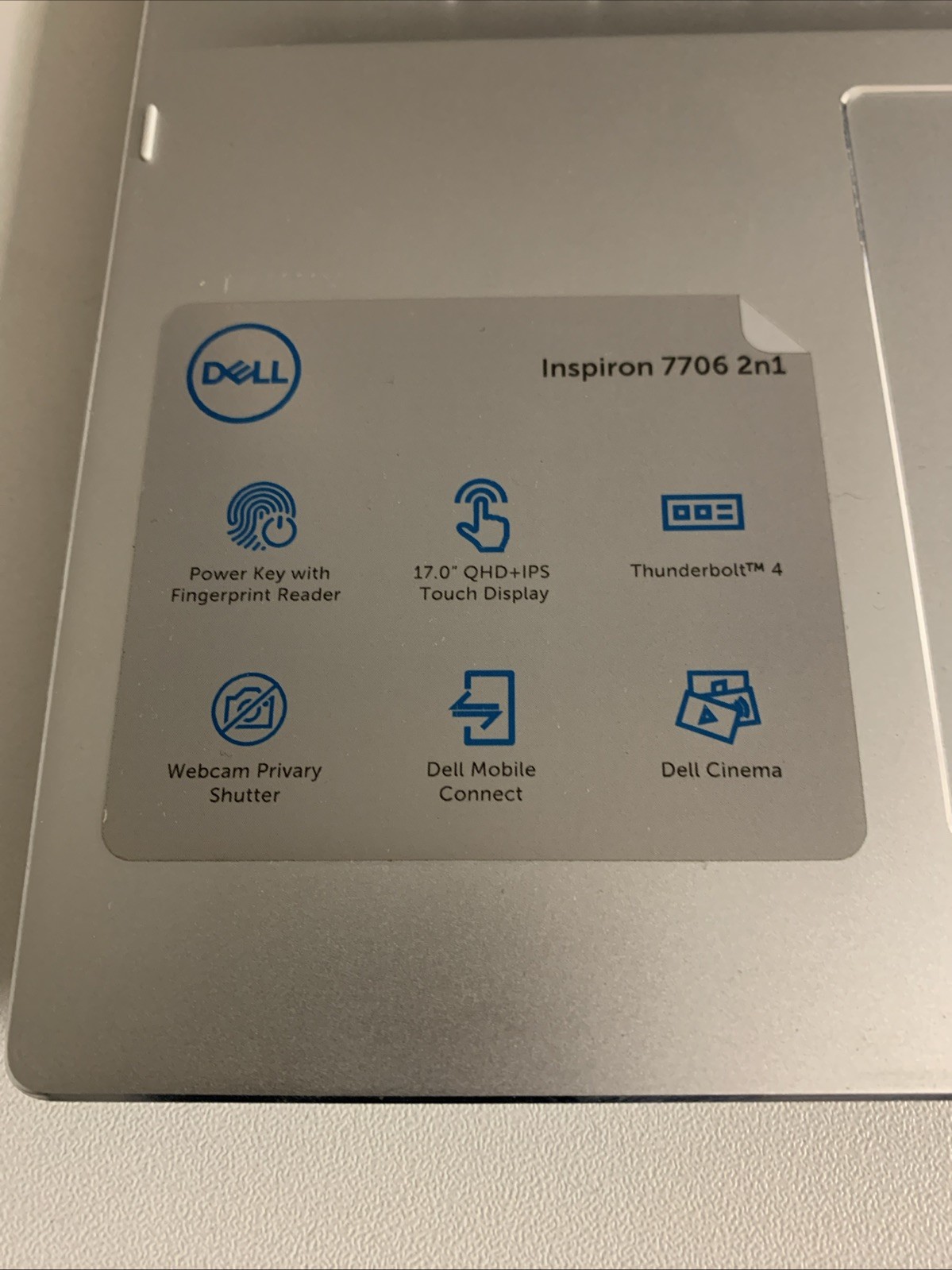 Dell Inspiron 7706 2n1 17″ i7-1165G7 2.8GHz 16GB RAM 512GB MX350