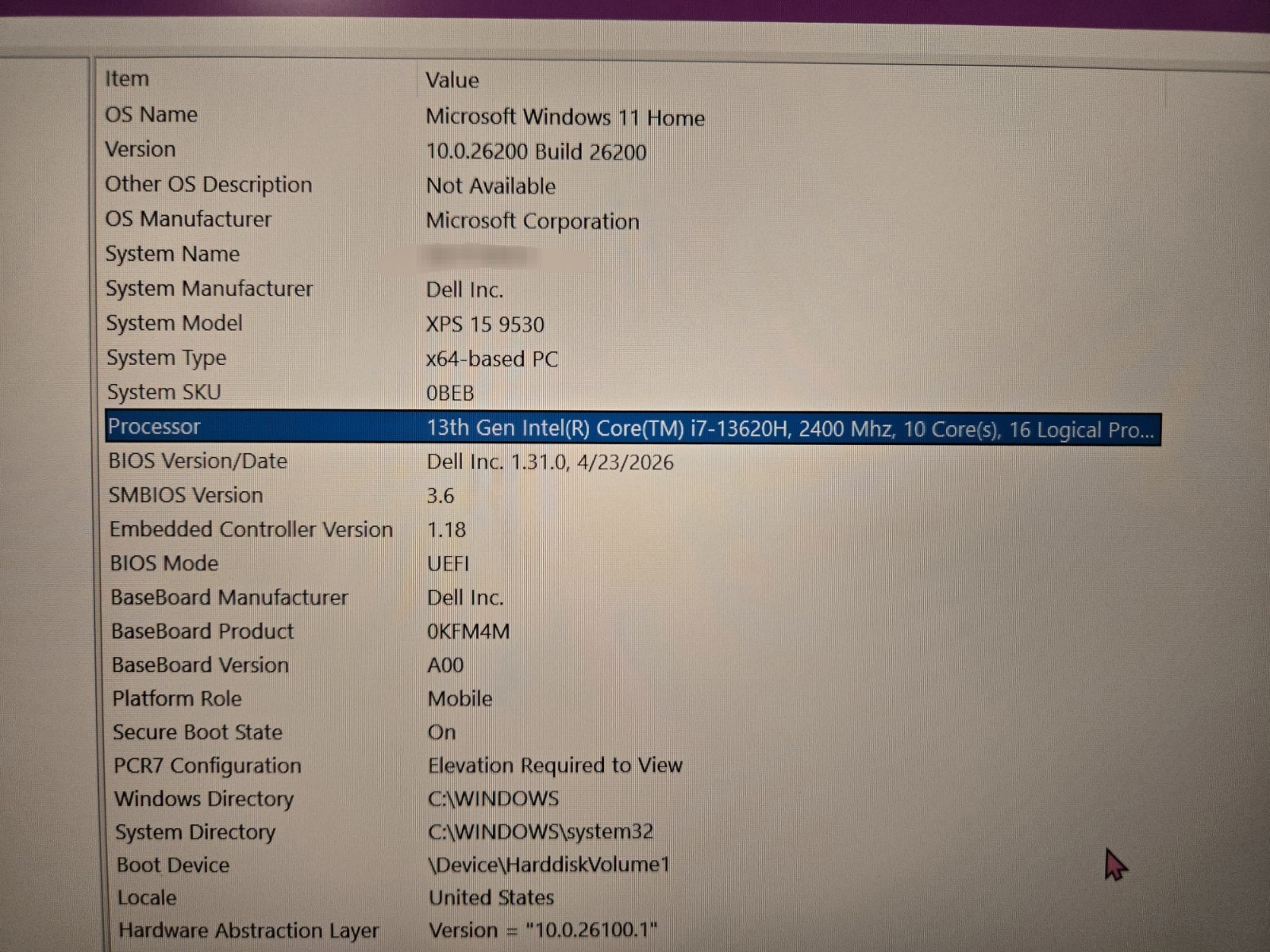 Dell XPS 15 9530 i7-13620H 16GB 1TB SSD – 2025