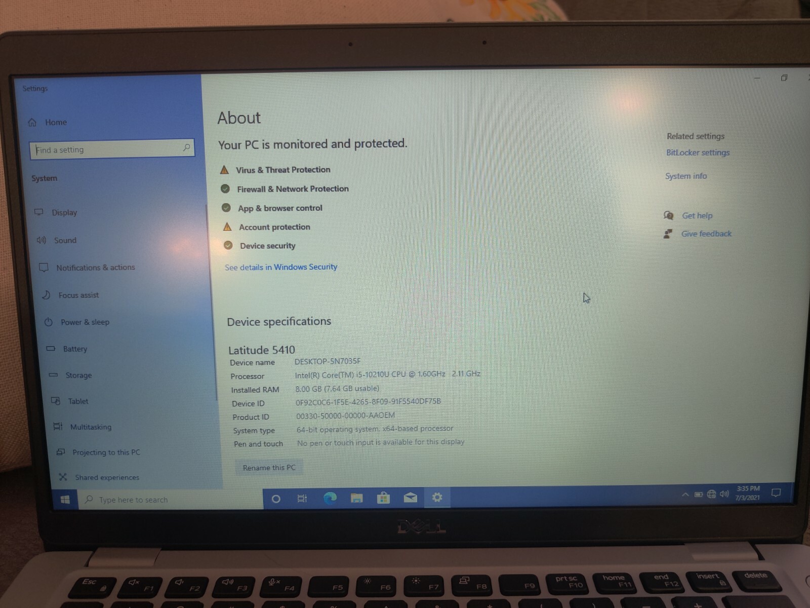 Dell Latitude 5410 14″ Notebook – Full HD – 1920 x 1080