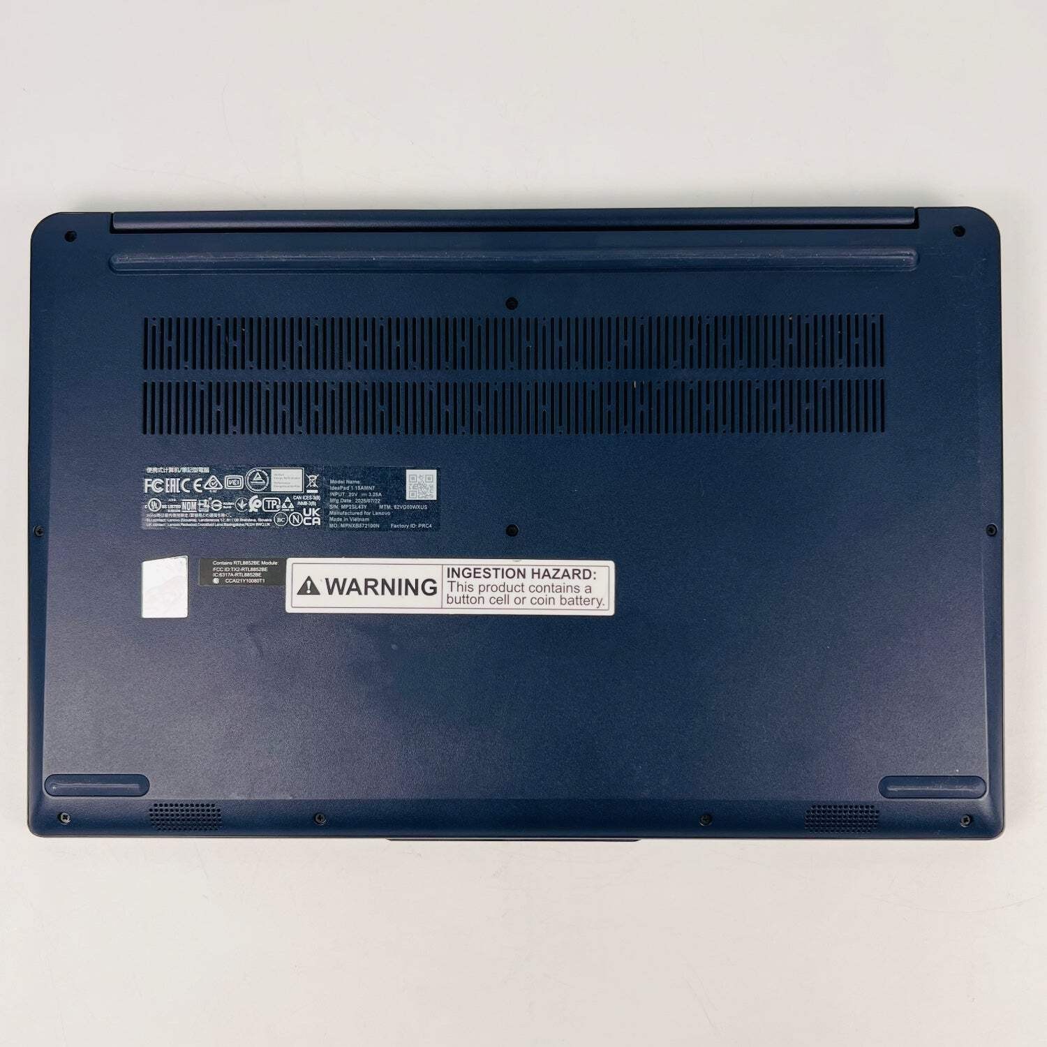Lenovo IdeaPad 1 15AMN7 15.6″ Ryzen 5 7520U 2.8GHz 8GB RAM 256GB SSD