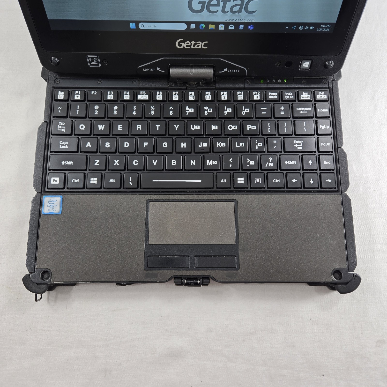 Getac V110 G5 Rugged Toughbook i7-8665U 256GB SSD 8GB Win11 4G – GPS — Grade C