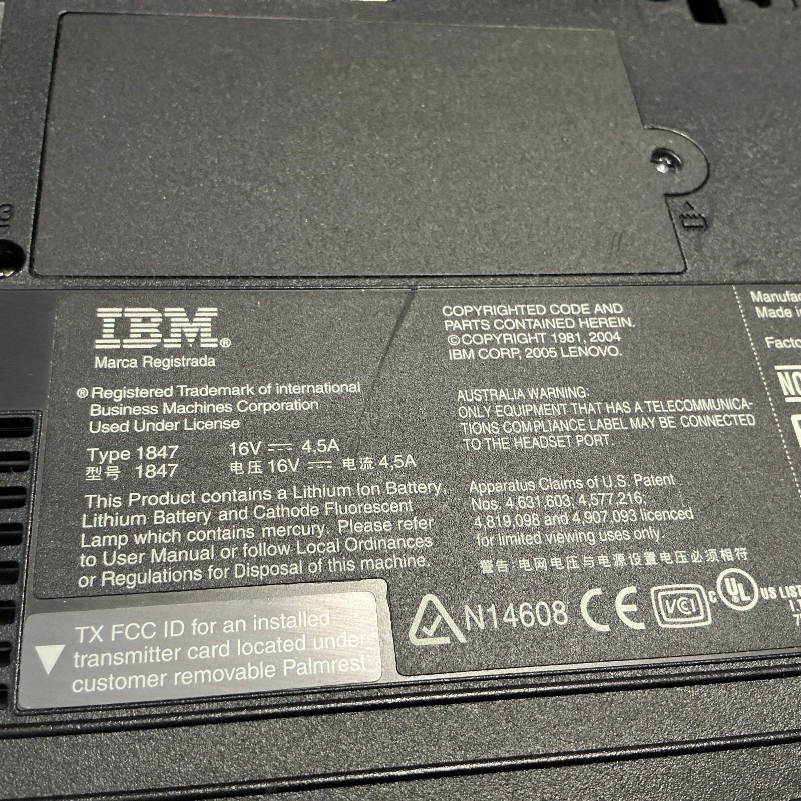 IBM ThinkPad R52 Intel Pentium M 1.86GHz – Dim Screen – READ