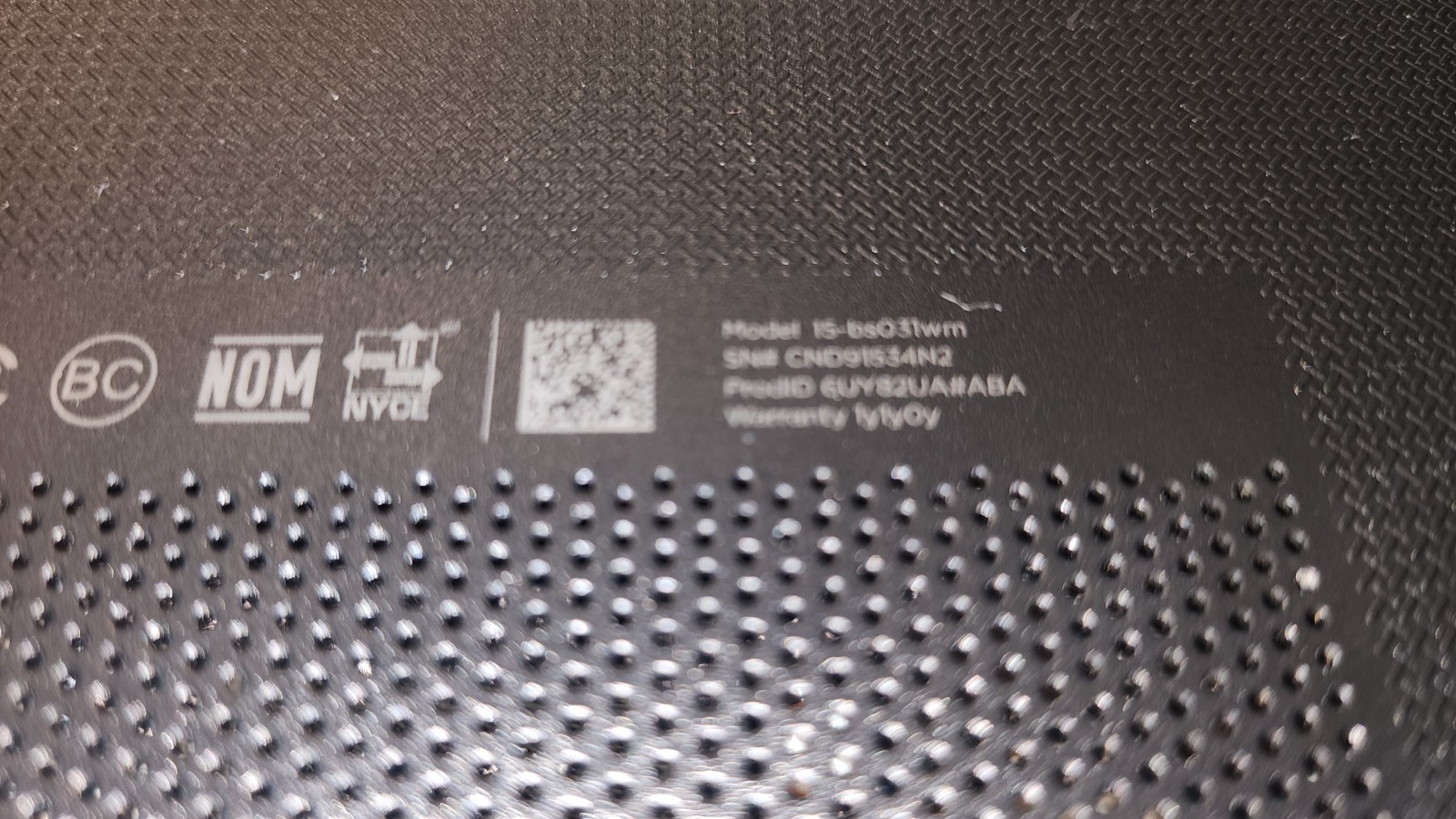 HP Pavilion 15-bs031wm, i3-7100U, 16gb RAM, 256gb SSD, Win 11, Power Adapter