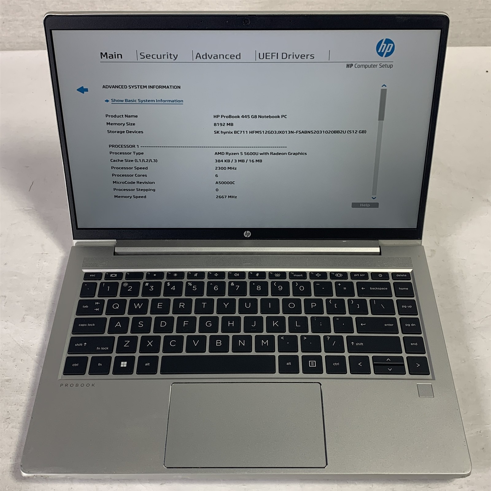HP ProBook 445 G8 14″ Laptop Ryzen 5 5600U 2.3GHz 8GB 512GB NVMe SSD – Win11