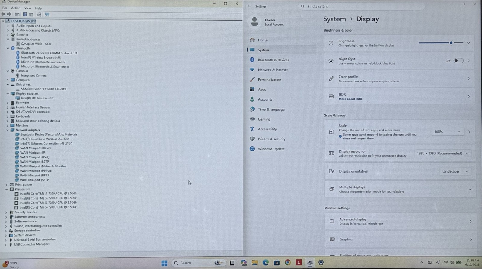 Lenovo ThinkPad T470 14″ FHD i5 7200U 2.50GHz 16Gb Ram 128 GB SSD Win 11 Pro