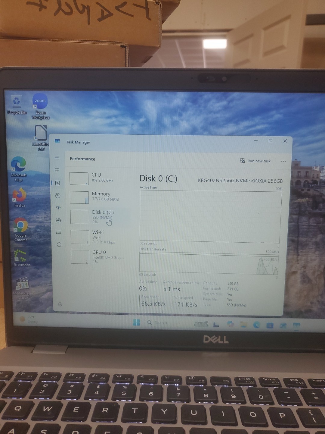 Dell Precision 3550 Laptop – i5-10310U 8GB 256GB SSD 15.6″ 051426-5