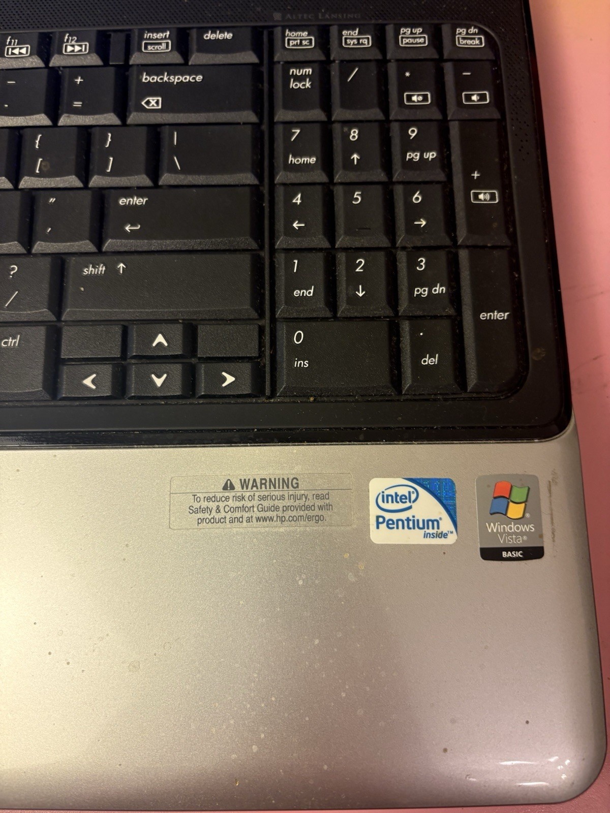 HP G60 Notebook 15.6 Laptop Core 2 Duo T6600 4GB 320GB HDD Read Description