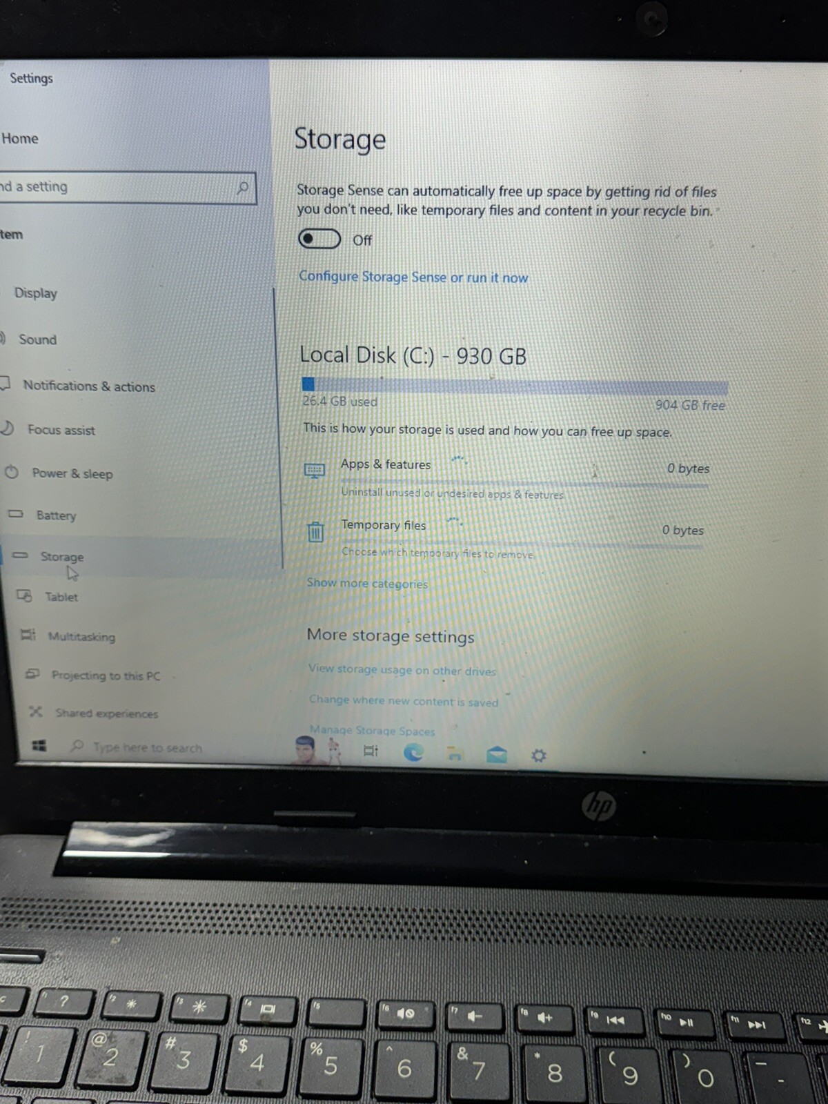 HP 15-DB0011DX 15.6″ Laptop Windows 10 Home AMD A6-9225 4GB Memory 1TB Working