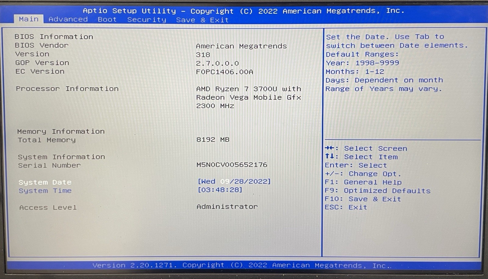 Asus VivoBook 15 F512D AMD Ryzen 7 5700U 4GB RAM NO SSD/HDD/OS