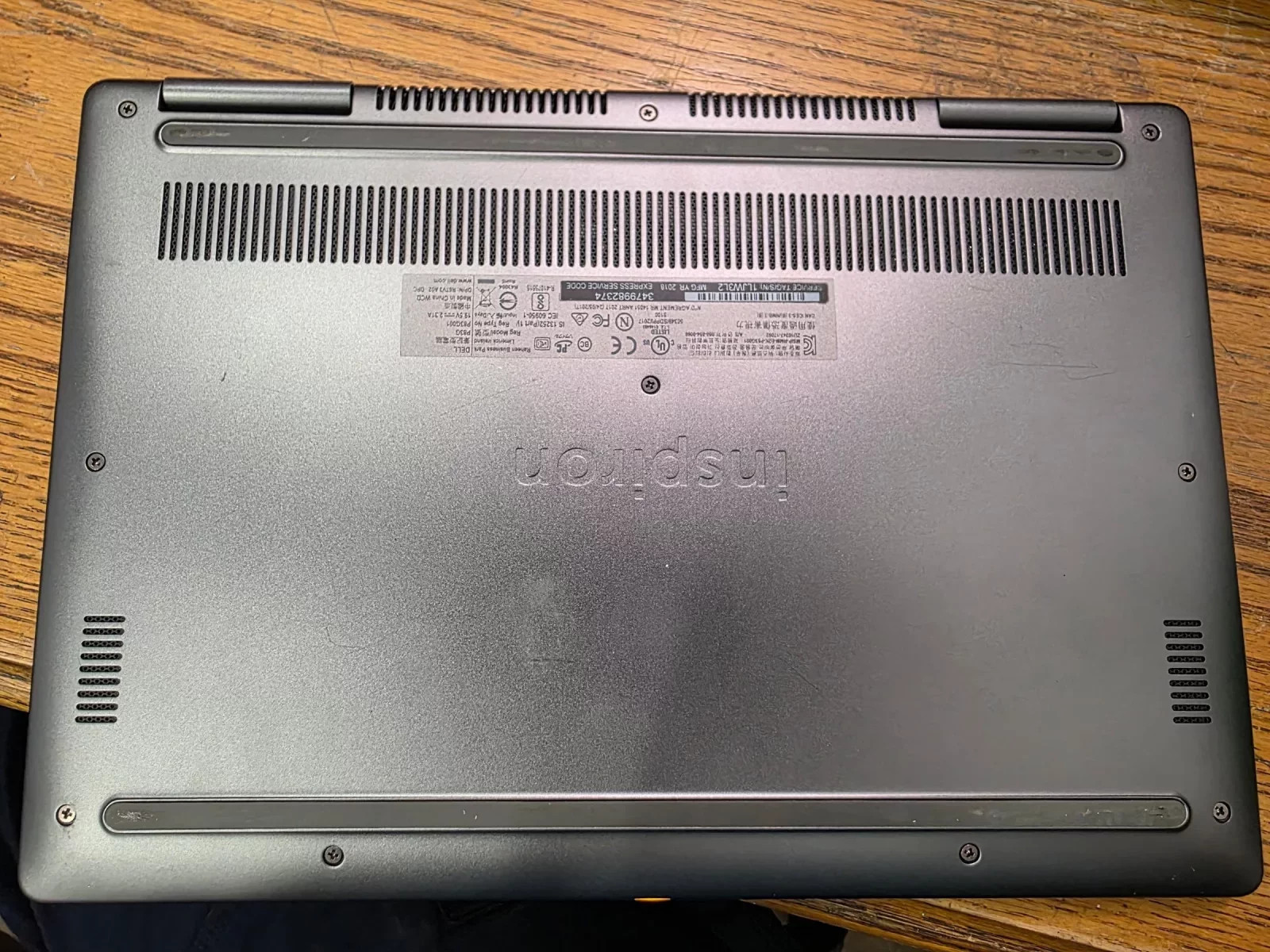 Dell Inspiron 7373, i5-8250U, 8GB, NO SSD/OS, POSTS, For Parts