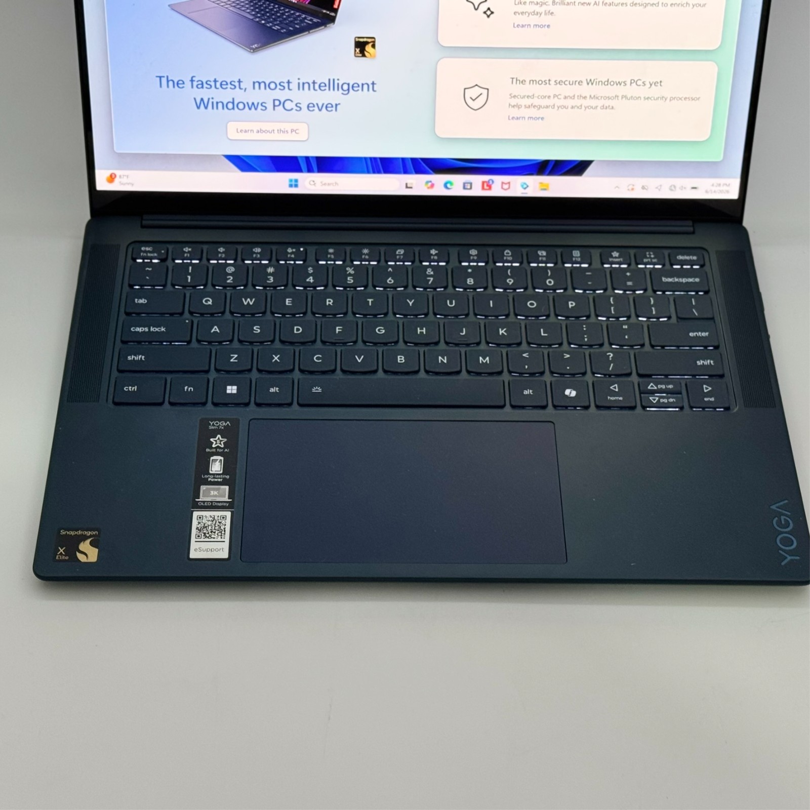 Lenovo Yoga Slim 7x 14.5″ 3K OLED Touch Snapdragon X Elite 32GB 1TB Blue