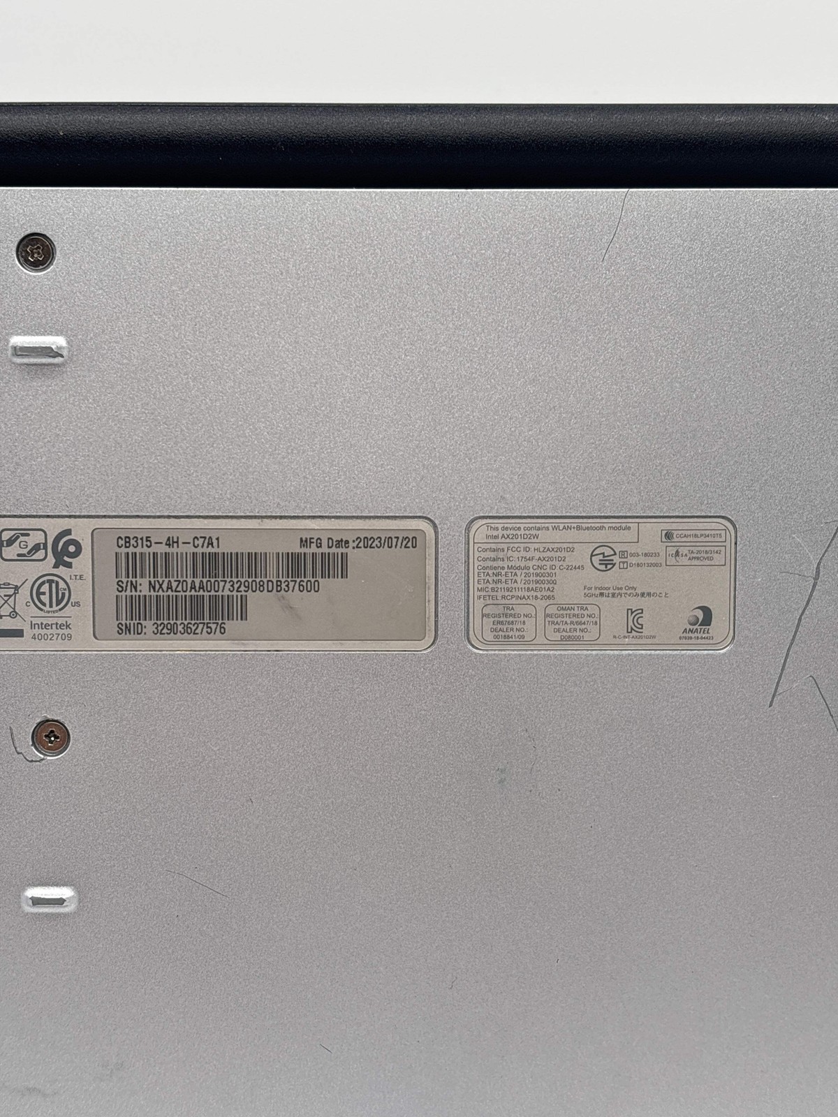 Acer Chromebook 315 15.6″ Celeron N4020 4GB RAM 64GB eMMC – For Parts