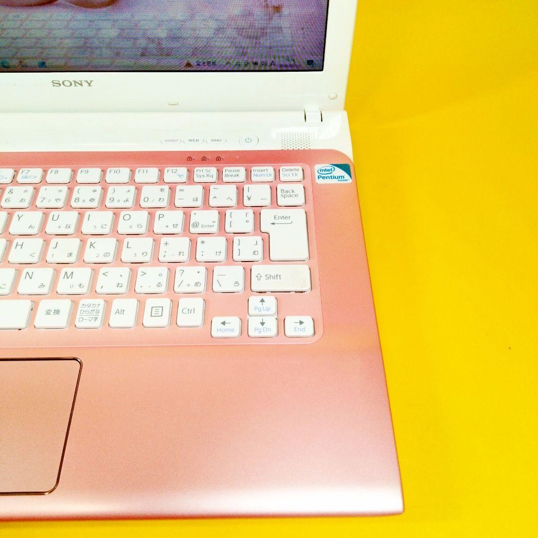 Sony VAIO Pink 14 Inch Laptop Pentium 4GB RAM 750GB HDD DVD WiFi Windows 10
