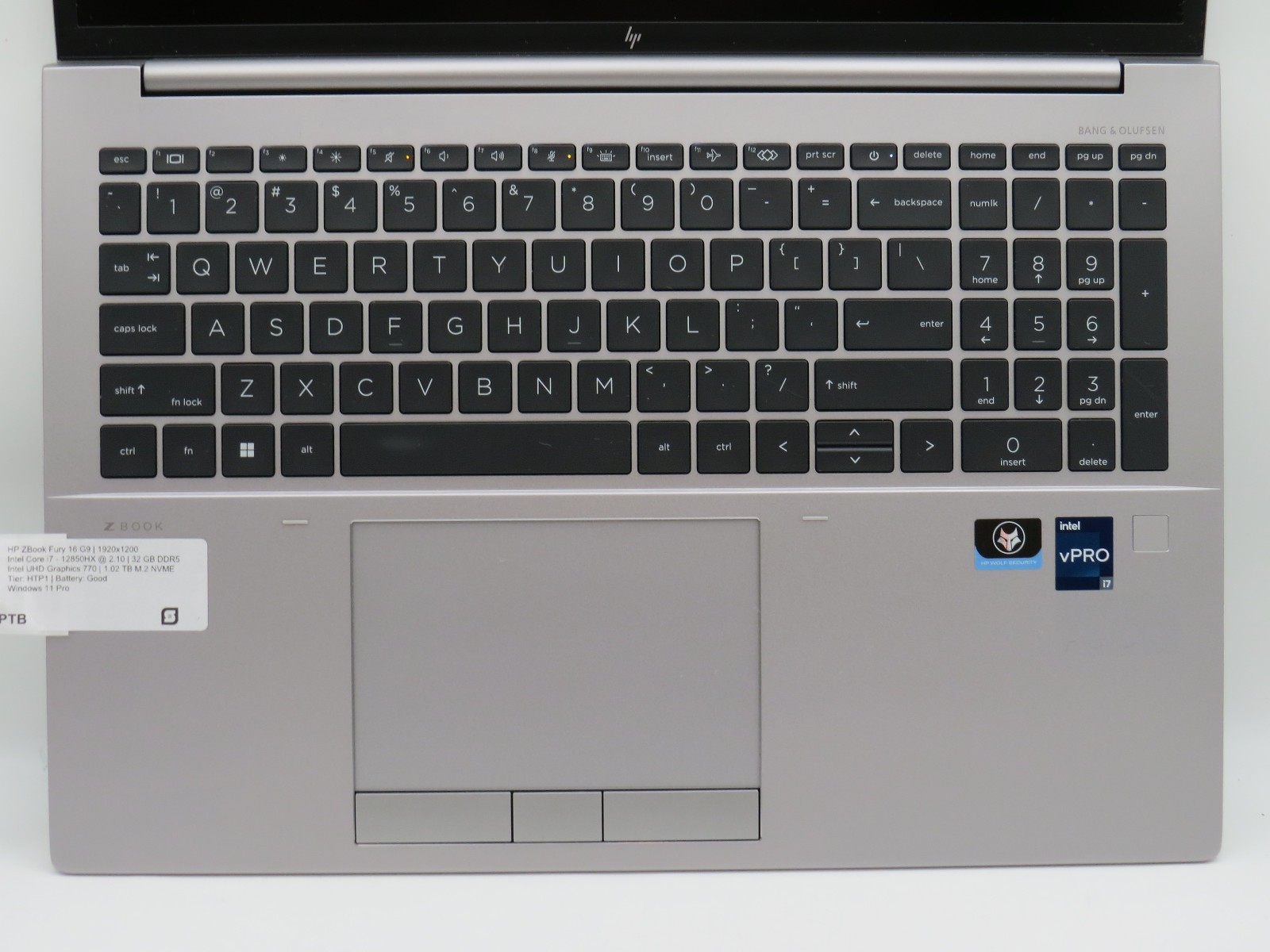 HP ZBook Fury G9 | I7-12850HX | 32GB DDR5 | 1TB m2 NVME | RTX A2000 | Win 11 Pro