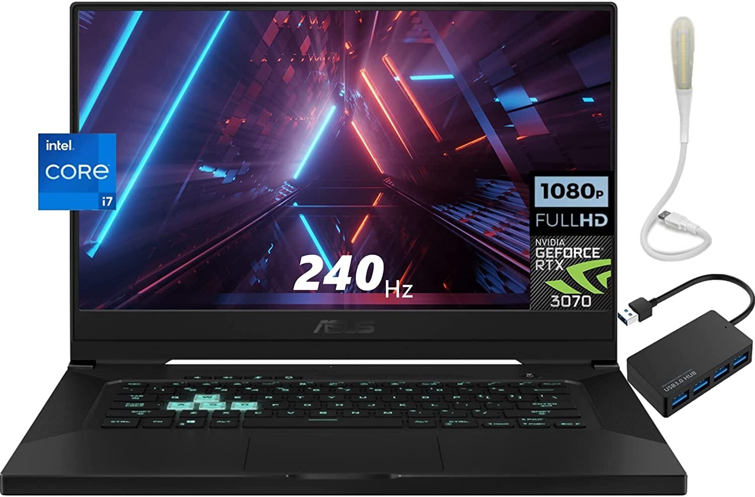ASUS TUF Dash F15 FX516PR 15.6″ (1TB SSD, Intel Core i7 11th Gen., 4.80 GHz,…