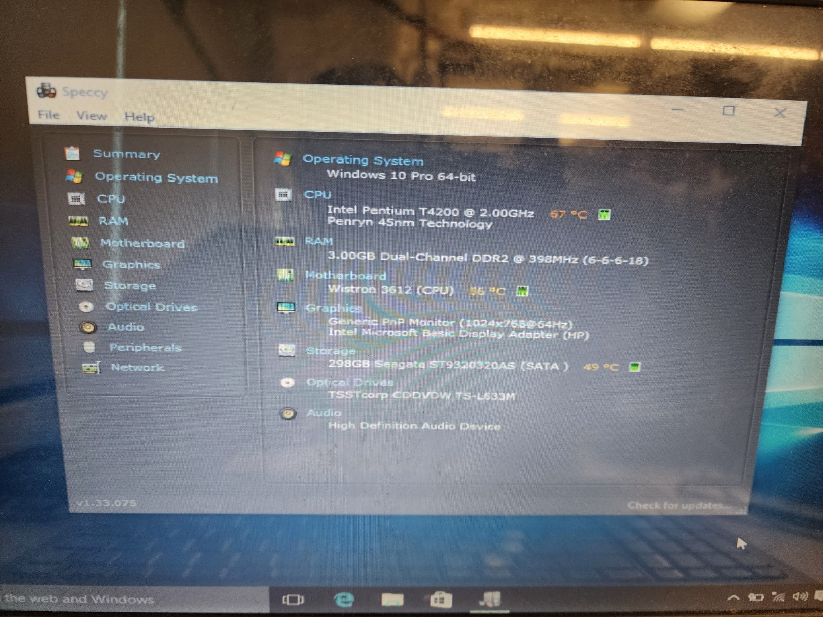 HP G60-235DX Intel Pentium Dual-Core T4200 2GHz 3 GB 320gb HDD READ