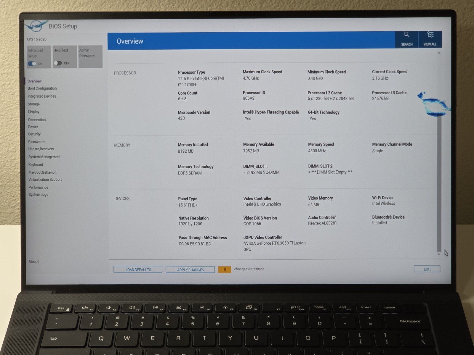 Dell XPS 15 9520 Gaming Laptop i7-12700H RTX 3050 Ti 8GB/512GB READ DESCRIPTION