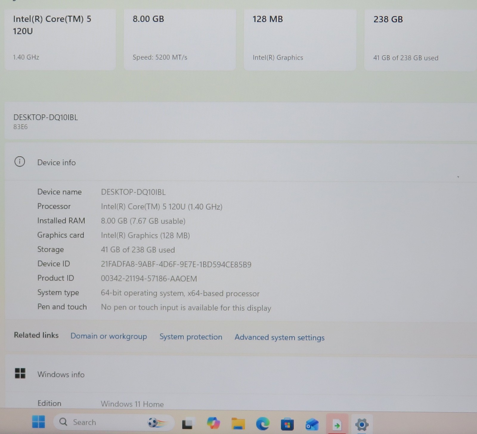Lenovo IdeaPad Slim 3 15IRU9 CORE 5 120U 1.4GHz 8GB RAM 256GB Win11H
