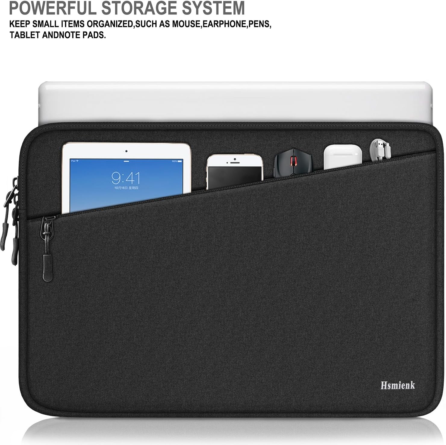 14 Inch Laptop Case, Water Resistant Sleeve with Pocket, Shockproof Cover Bag