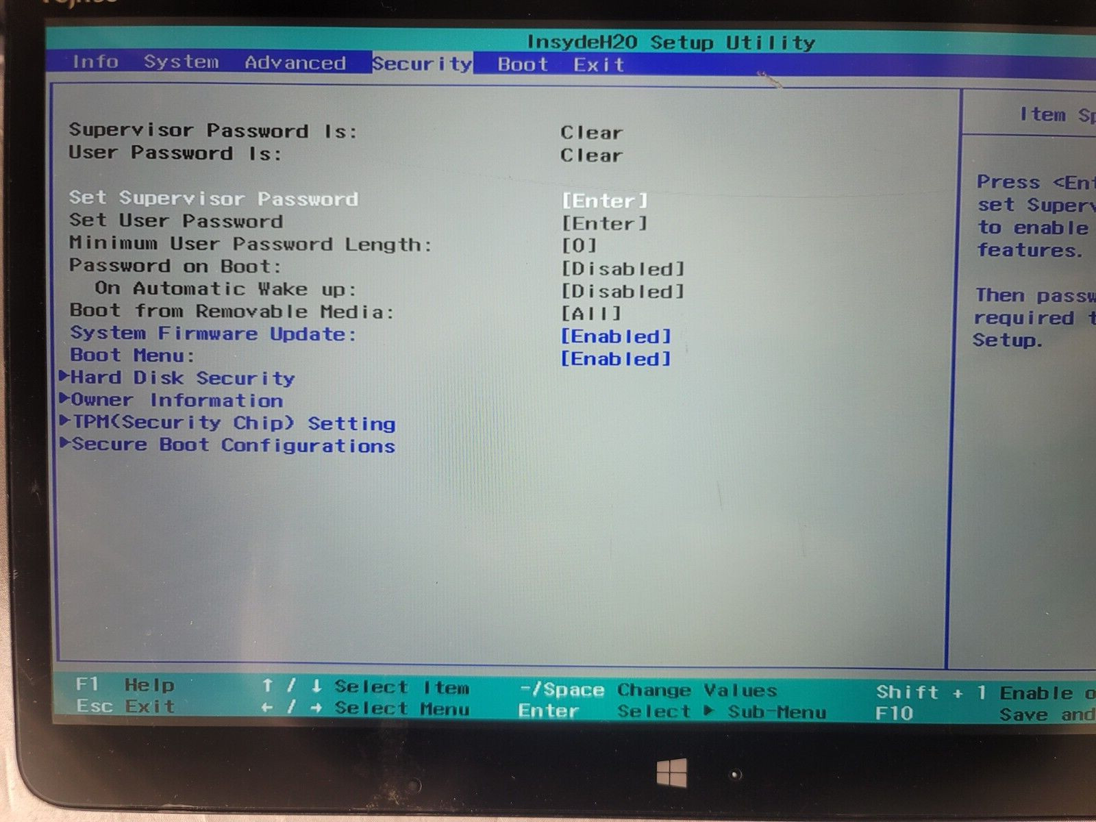 FUJITSU STYLISTIC Q736 i5-6200U 2.30GHZ 4GB RAM 128GB SSD with Keyboard