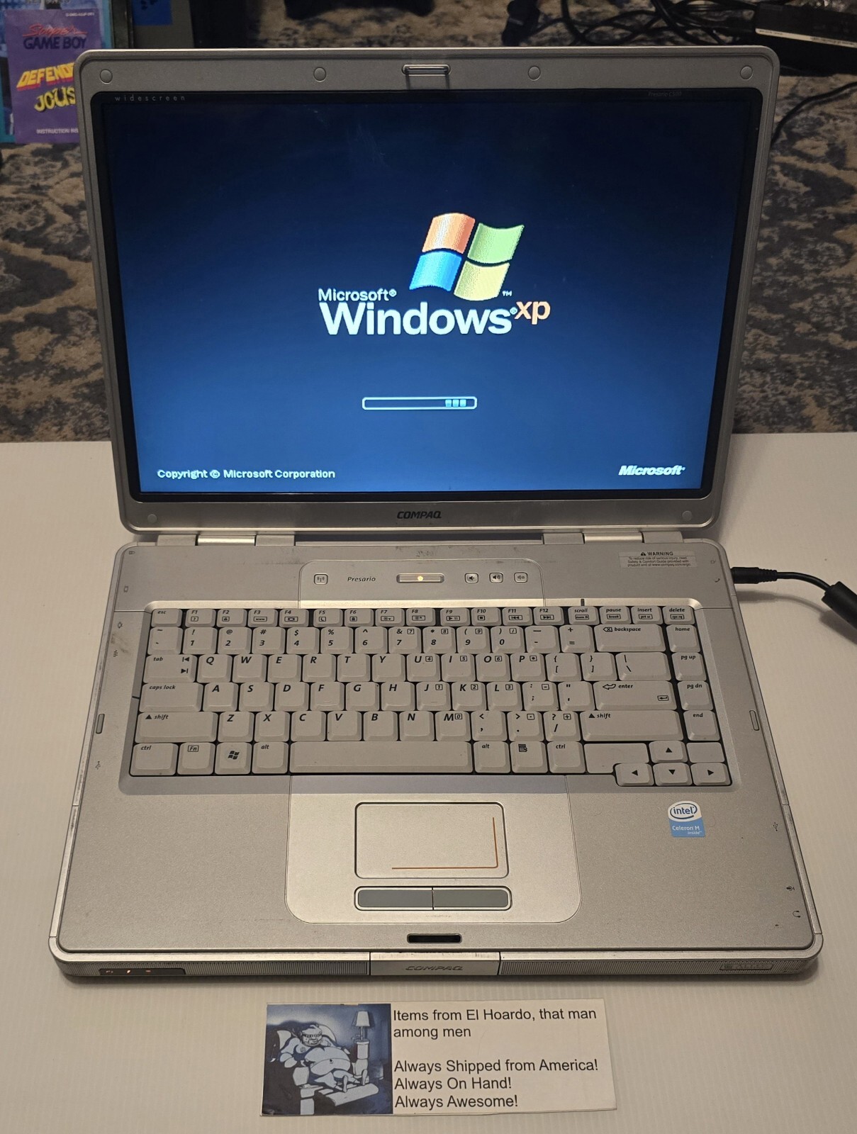 Compaq Presario C500 Intel Celeron M 520 1.60 GHz 512MB RAM 80GB HDD Win XP Fun!