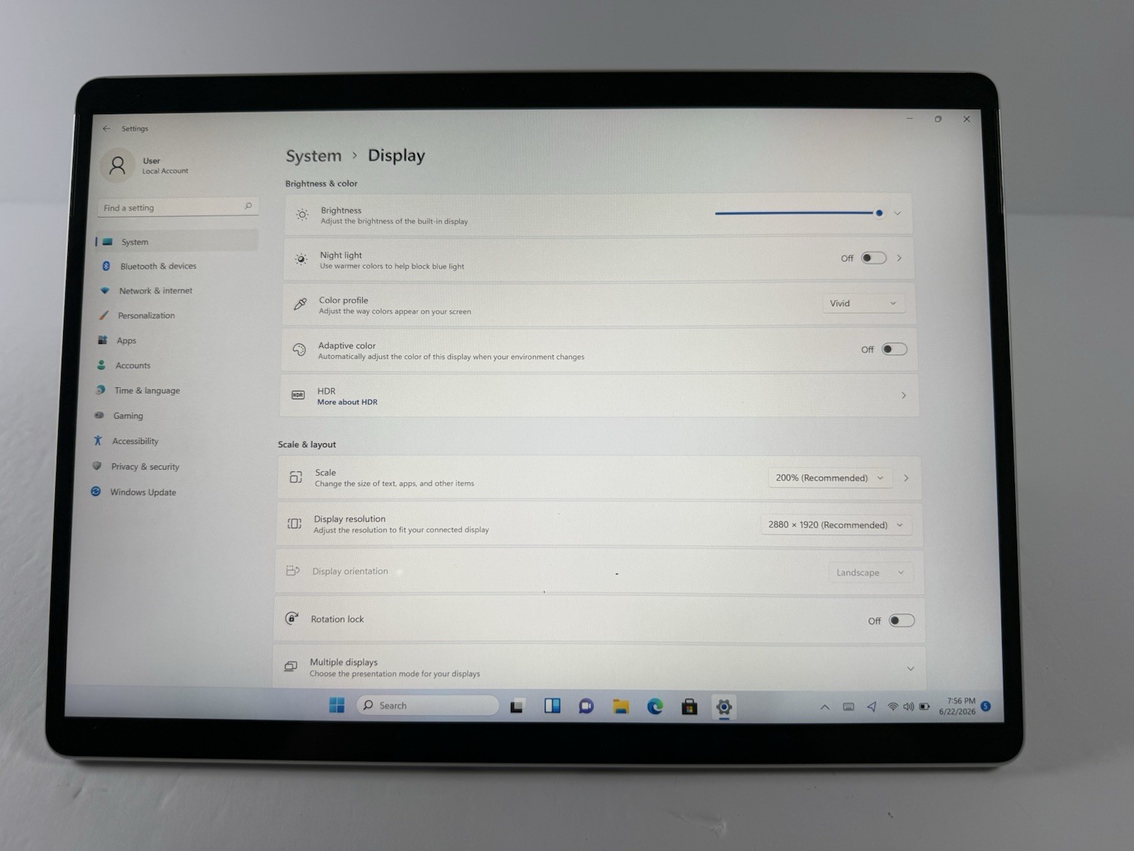 Microsoft Surface Pro 8 (1982) i5-1145G7 – 16GB RAM – 256GB 120Hz – Win 11 Pro