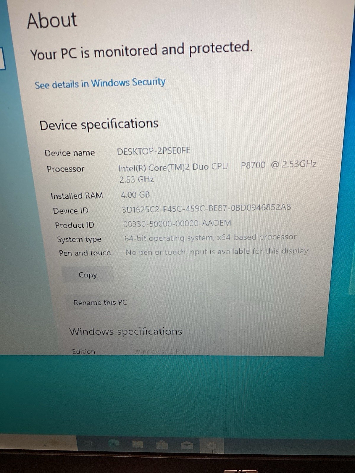 HP EliteBook 6930p 14″ Core 2 Duo P8700 2.53GHz 4GB 150 GB SSD Win10 Pro