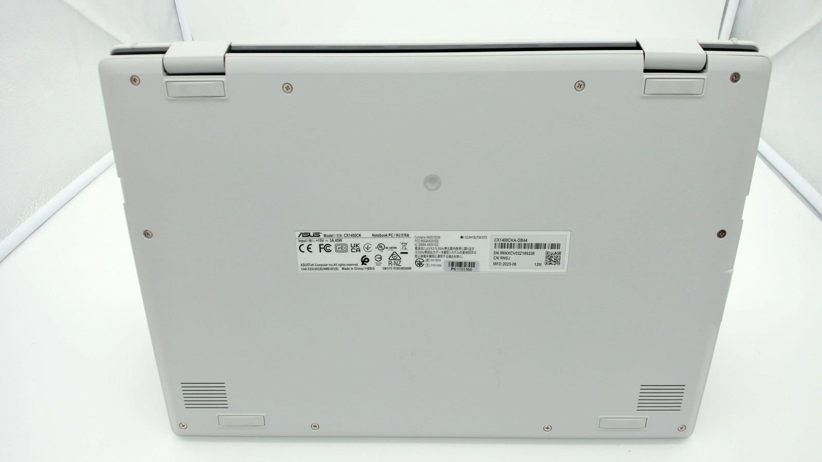 Asus Chromebook CX1 14″ Intel Celeron N4500 4GB 64GB CX1400CKA-DB44 PC1701566