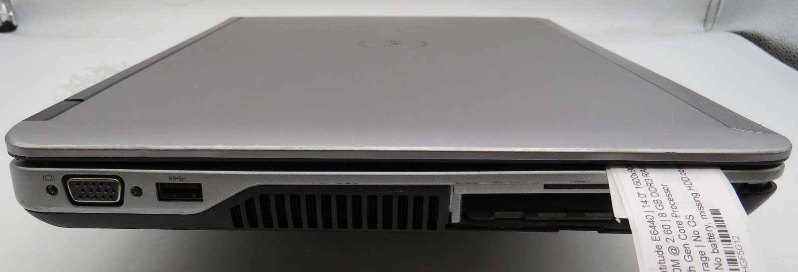 Dell Latitude E6440-14″-i5-4300M@2.6GHz-8GB RAM-NO STRG/NO BATT/NO OS *READ*