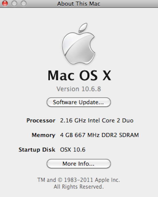 FOR PARTS 2006 15.4″ Apple MacBook Pro A1211 (T7400/4GB RAM/NO HDD)