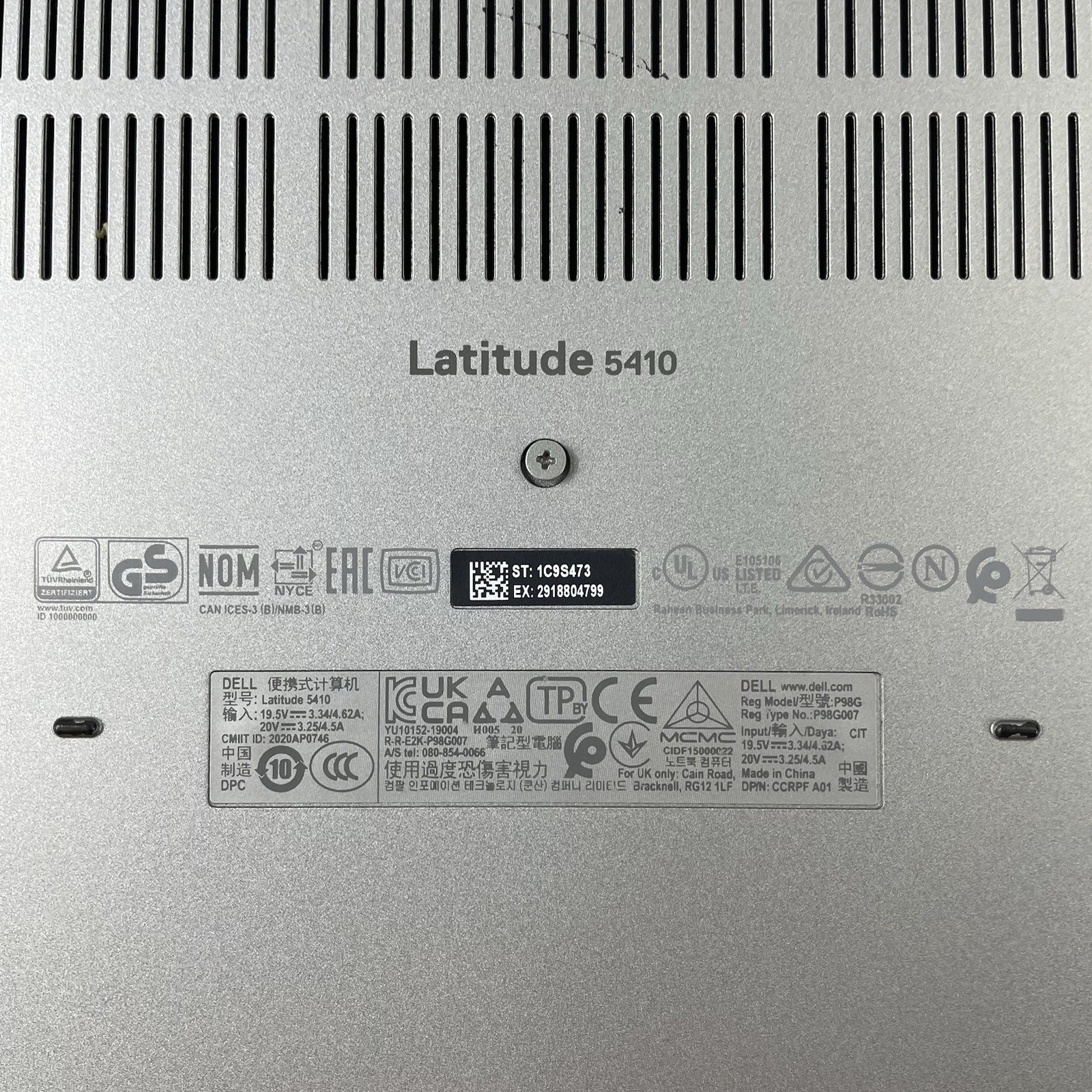 Dell Latitude 5410 14″ i7-10610U 1.80 GHz 8 GB RAM No SSD/OS/AC/Batt – READ