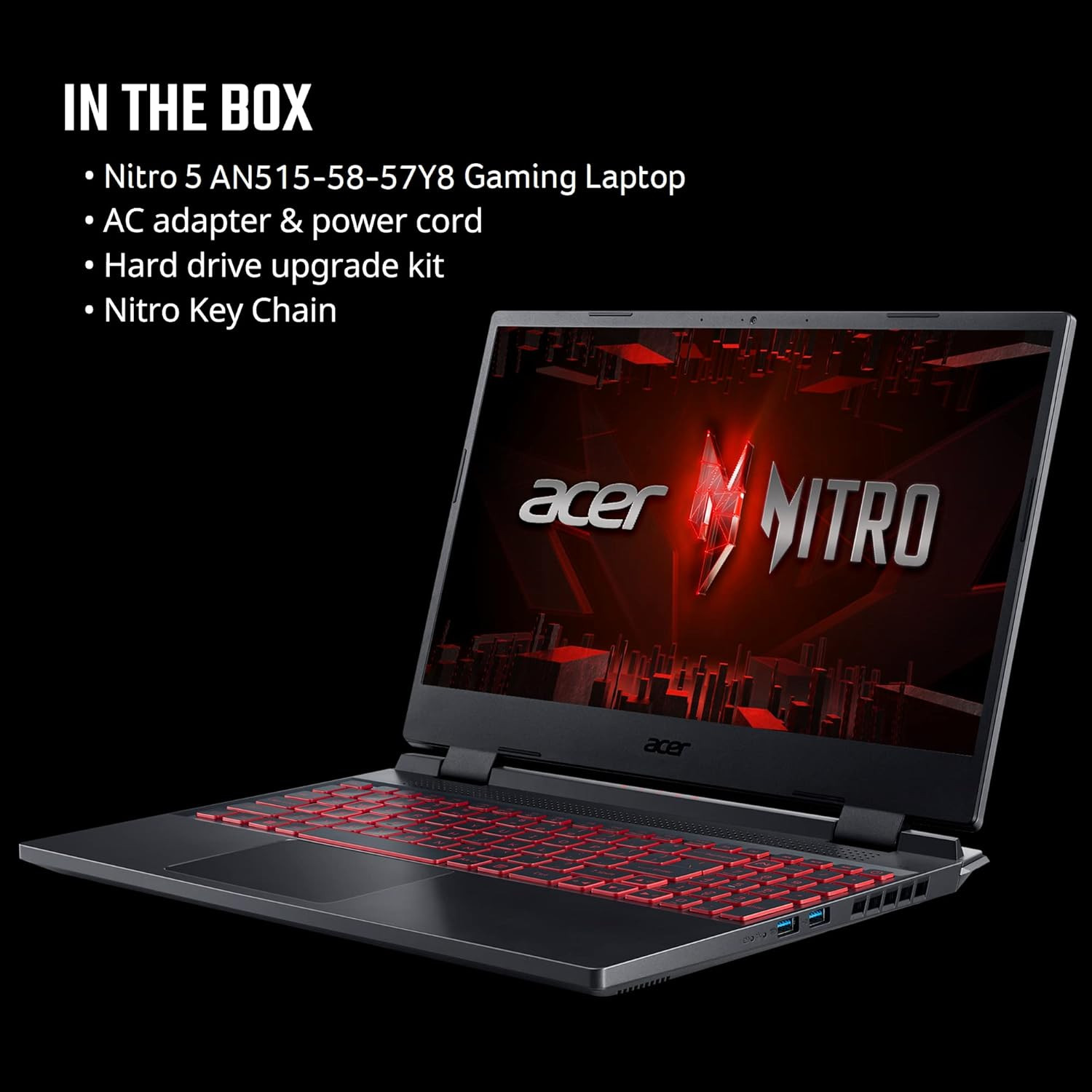 Nitro 5 AN515-58-57Y8 Gaming Laptop | Intel Core I5-12500H | NVIDIA Geforce RTX
