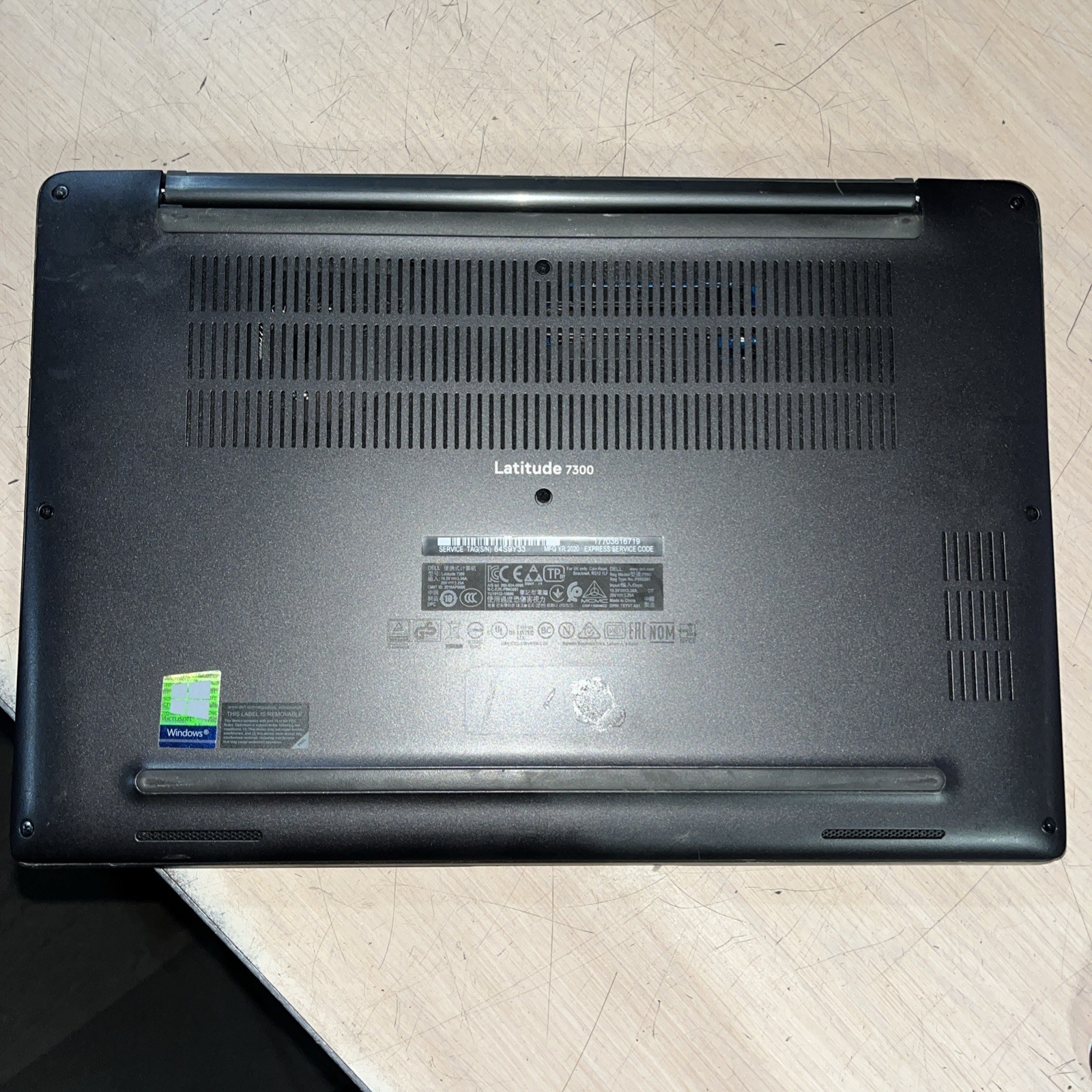 DELL LATITUDE 7300 INTEL CORE I7-8665U 1.90GHZ 8GB RAM NO HD