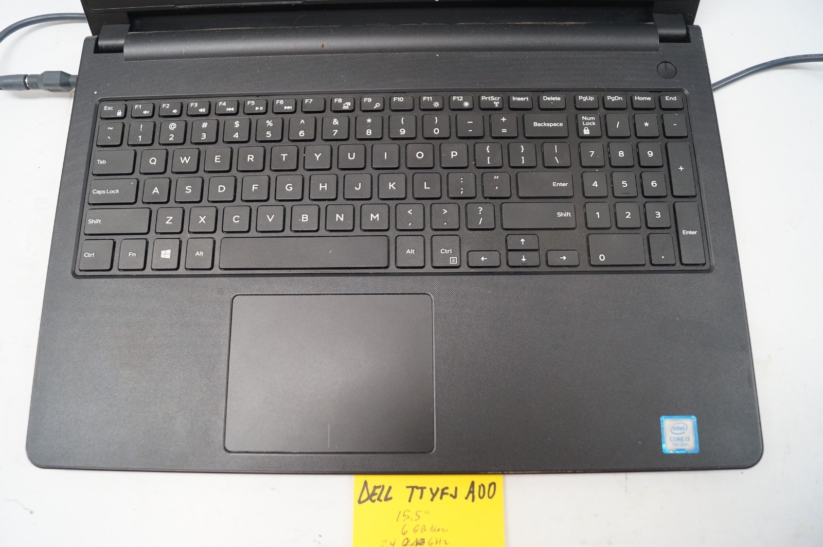 Dell TTYFJ A00 Inspiron 5566 Laptop 15.5″ 6GB Mem 2.4GHz READ WORKING PoR E113