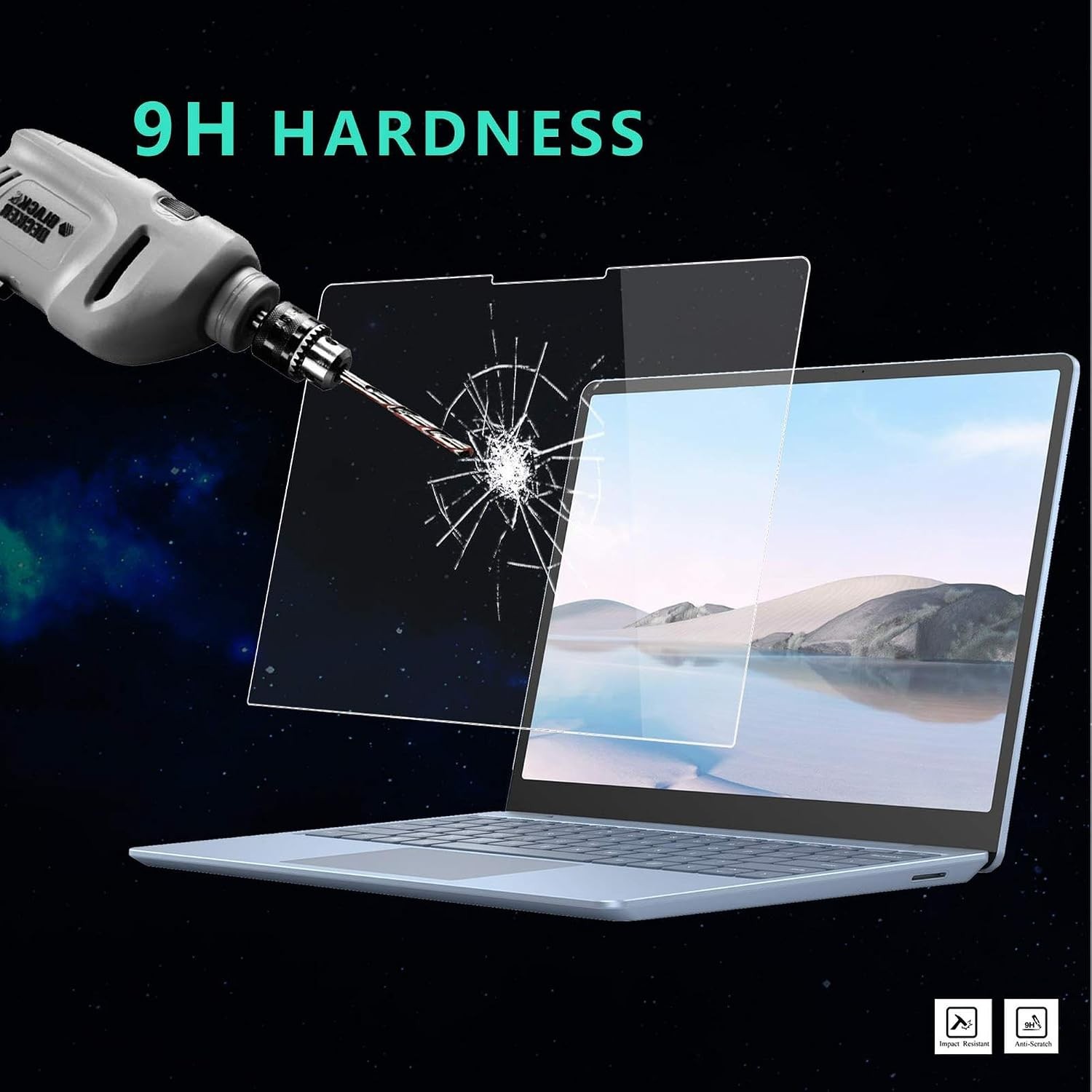 ArmorShield Screen Protector for Microsoft Surface Laptop Go 3/2/1 12.4 Inch, HD