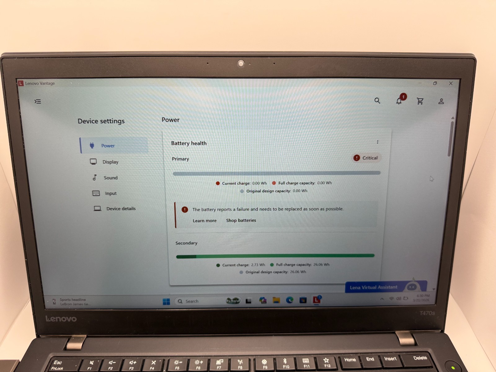 Lenovo ThinkPad T470s — Intel Core i7-7600U | 8GB RAM | 256GB SSD | Windows 11 P